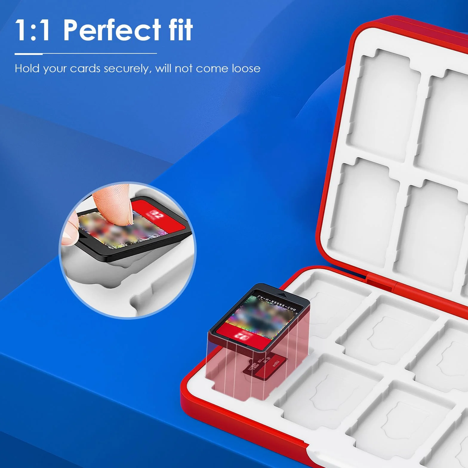 TiMOVO Game Card Case for Nintendo Switch 2/Switch OLED/lite, 48+24 Slots Storage Holder