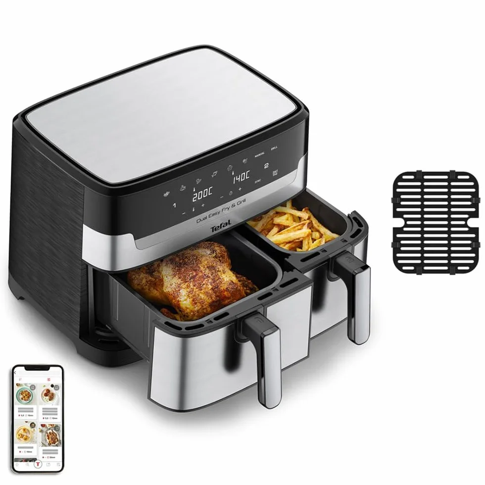 Tefal Dual Easy Fry & Grill Ey905d 8,3 l 2700 W Air Fryer