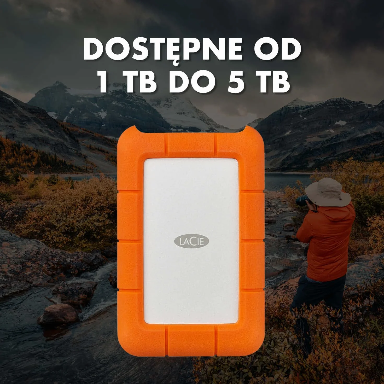 LaCie Rugged Mini 5TB, Zewnętrzny dysk twardy przenośny, 2.5", PC Mac iPad & iPhone, Data Rescue Service (B07WW1RJ9R)