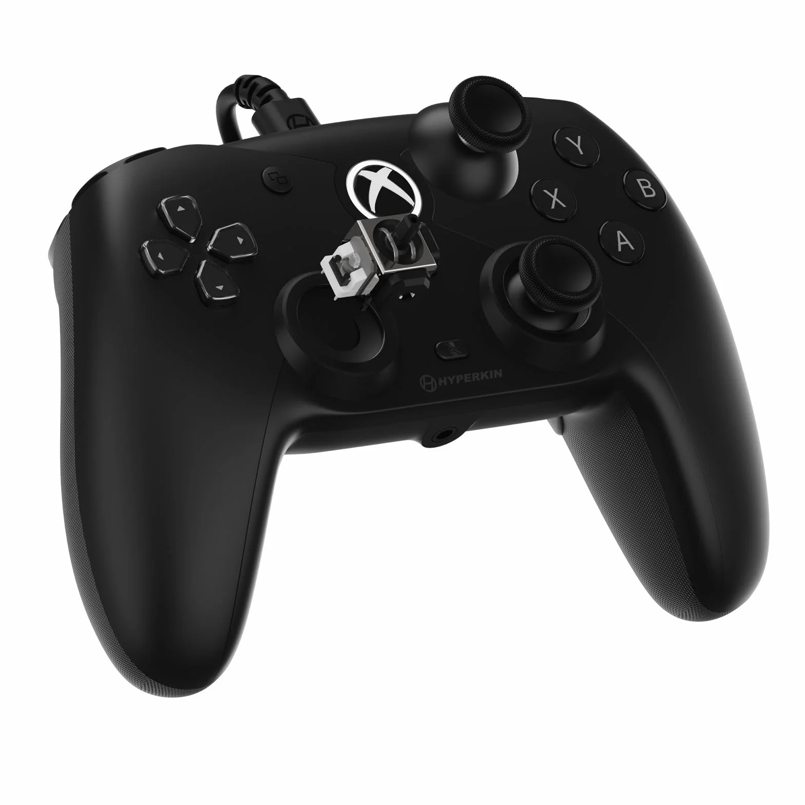 Hyperkin Przewodowy kontroler do Xbox Series X|S, Xbox One, PC - joysticki z efektem halowym, wyzwalacze impulsowe, USB-C, anty-drift, precyzyjny D-pad, ergonomiczny