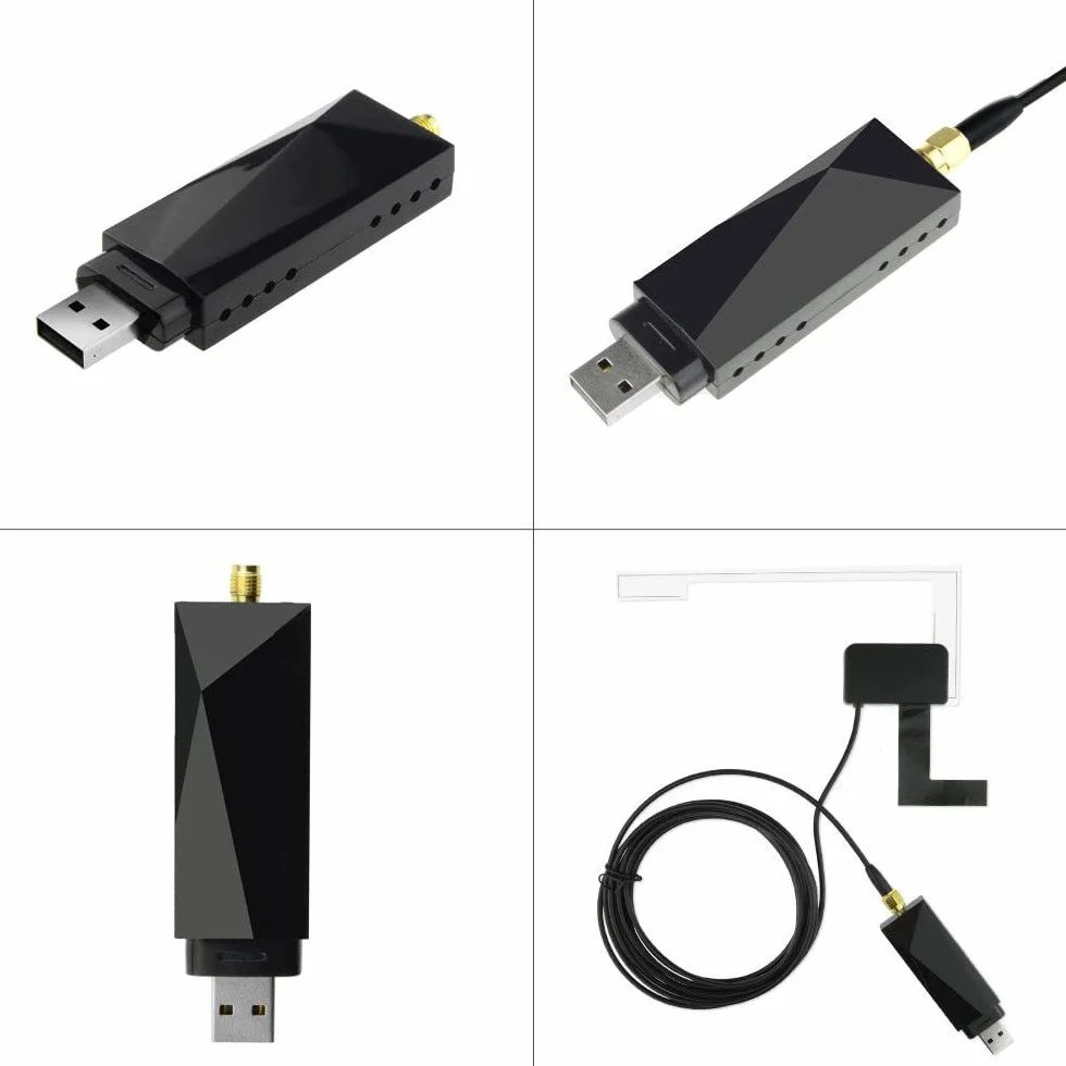 DollaTek Odbiornik radiowy DAB w antenie samochodowej adapter cyfrowy DAB + tuner box audio USB wzmocniona antena klamra dekodowanie odbioru radia dla Androida