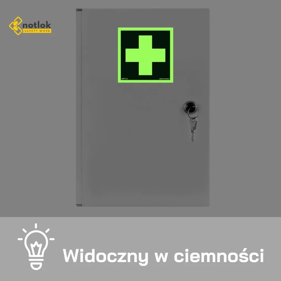 wisząca szafka medyczna + 3 Półki | 2 Klucze | 39x24x11 cm | Szafka na Leki i Pierwszą Pomoc | Stalowa, DIN EN ISO 7010, DIN 67510