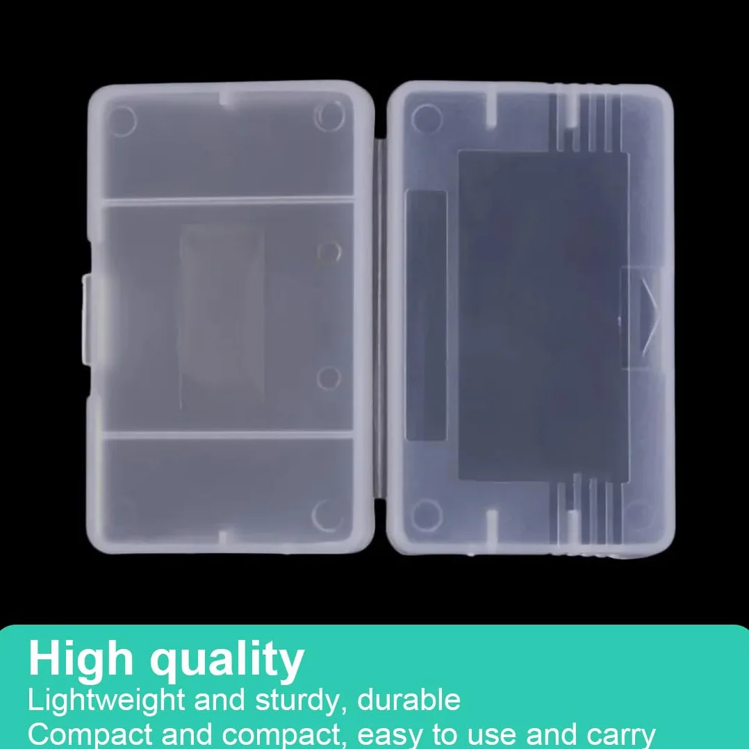 WeddHuis 20 przezroczystych koszulek ochronnych, etui ochronne na kartridże do gry, ochrona przed kurzem, etui ochronne na karty do gry Game Boy Advance do GBA Game Card