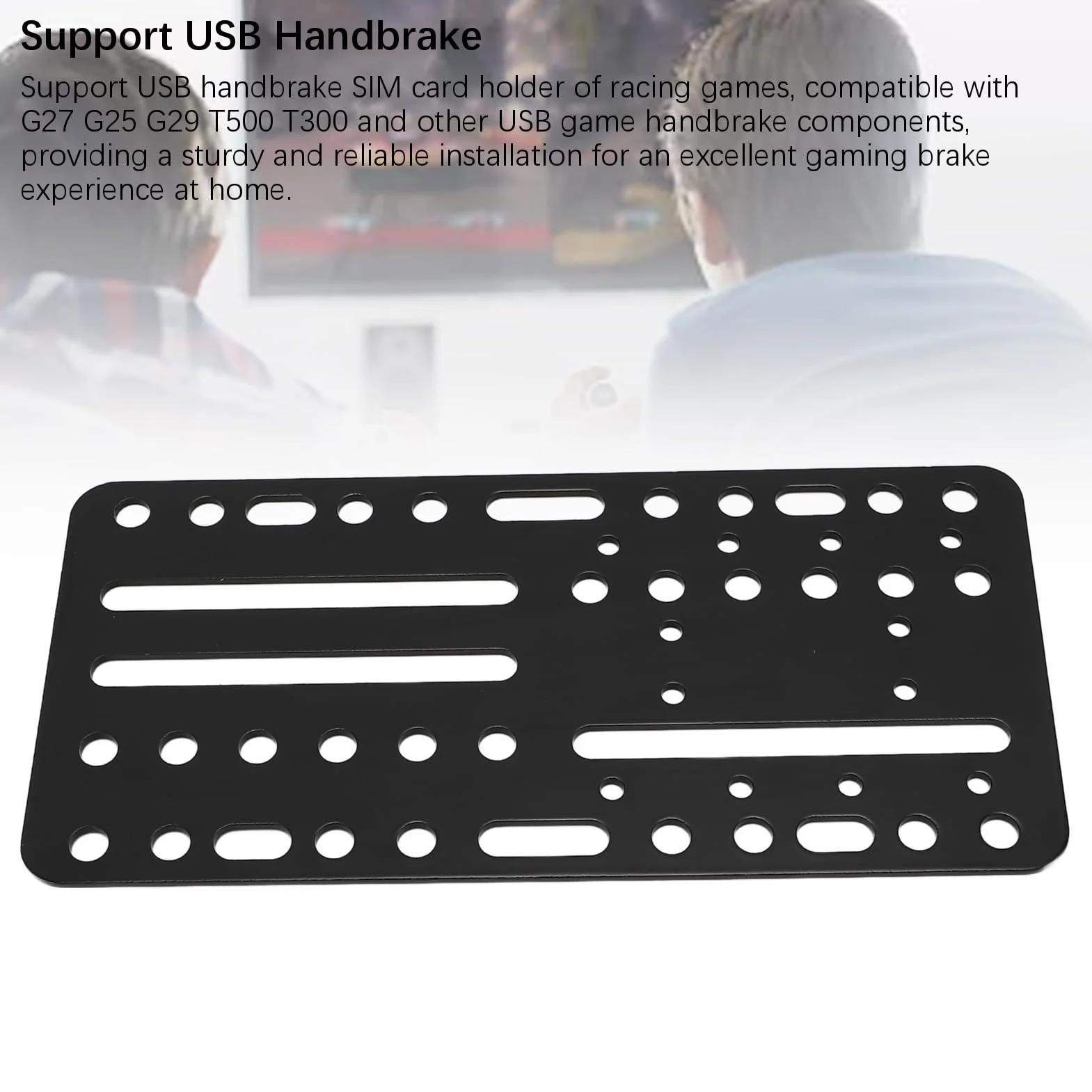 Uniwersalny Uchwyt na Biurko do Dźwigni Zmiany Biegów SIM Racing, Uchwyt na Biurko Hamulca Ręcznego USB, z Wieloma Otworami, do Gier Wyścigowych G27 G25 G29 T500 T300