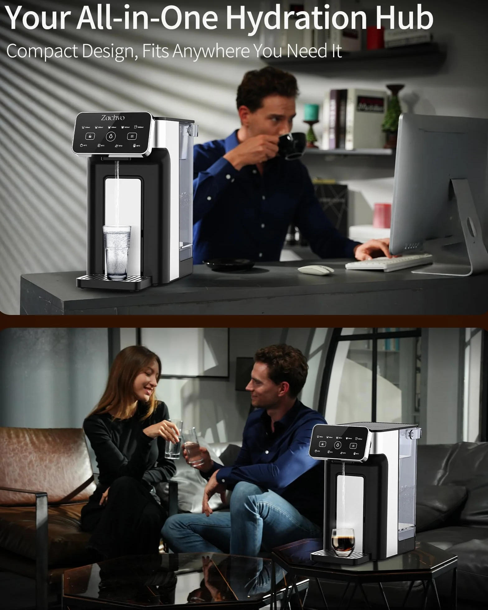 Dozownik gorącej wody KEI906 2600 W 3 l 4 temperatury 5 ilości wody