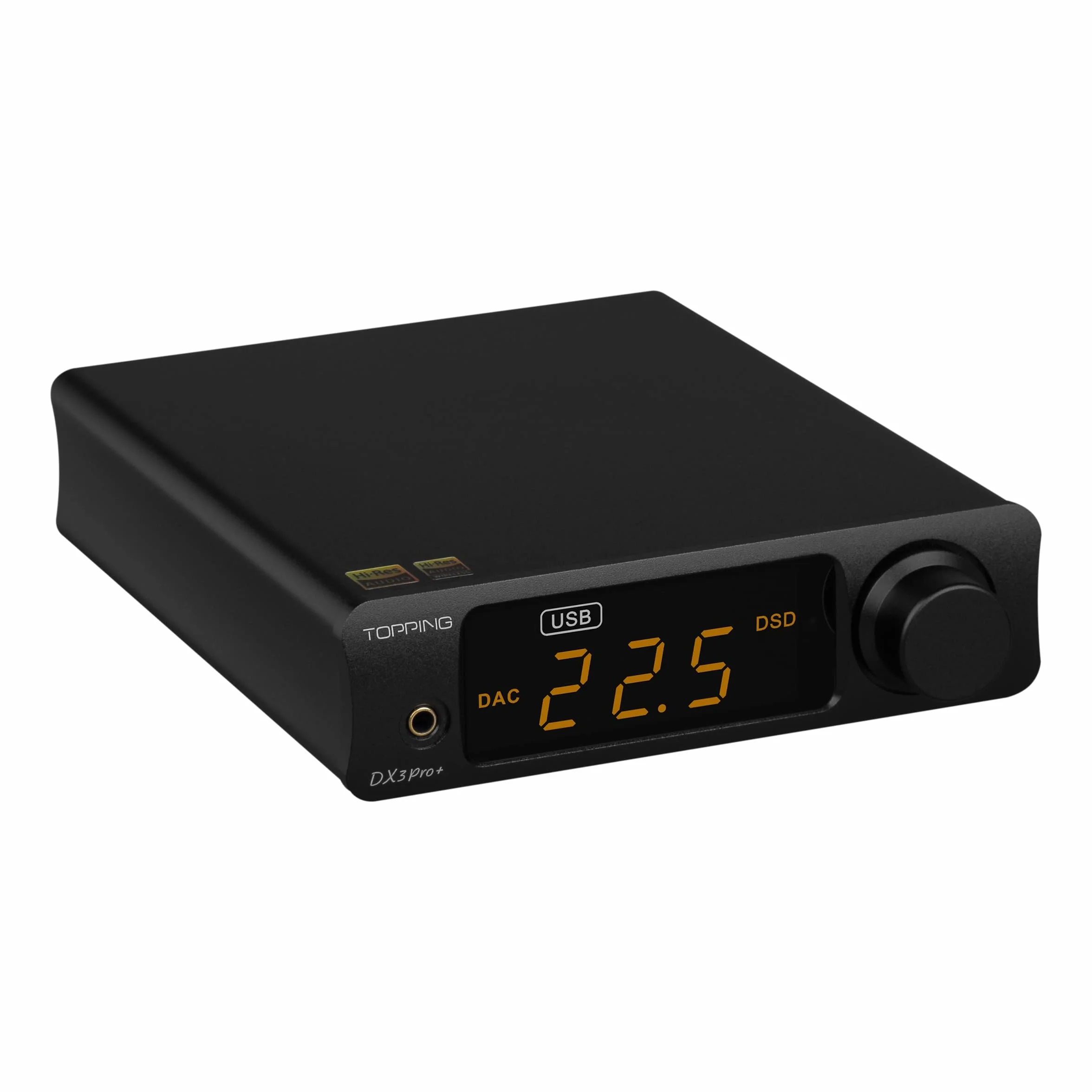 Topping DX3 Pro+ DAC ES9038Q2M NFCA Wzmacniacz słuchawkowy Bluetooth 5.0 (Czarny)