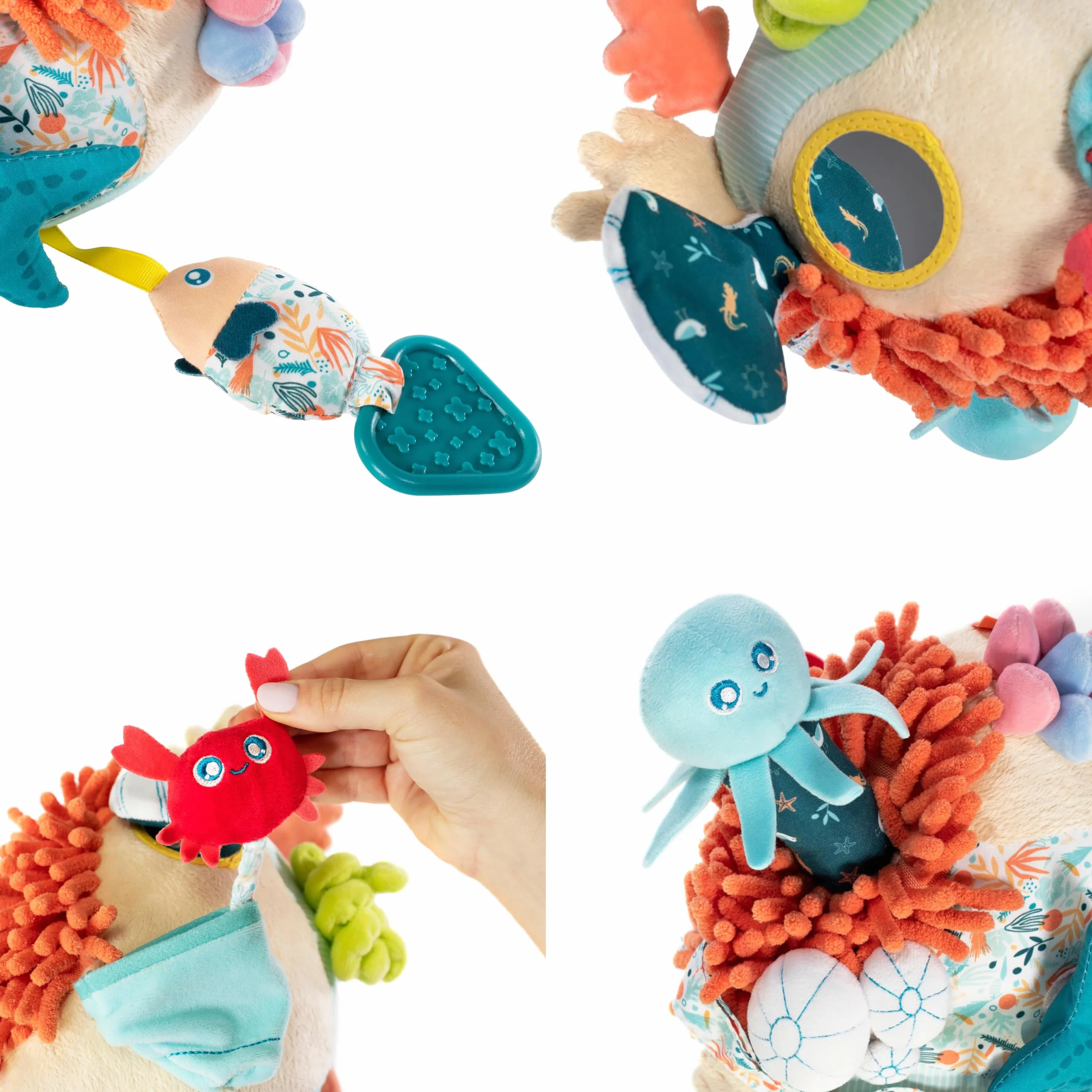 Miniland SENSORIAL REEF Zabawka Sensoryczna, Wielokolorowy, 0-18 Miesięcy