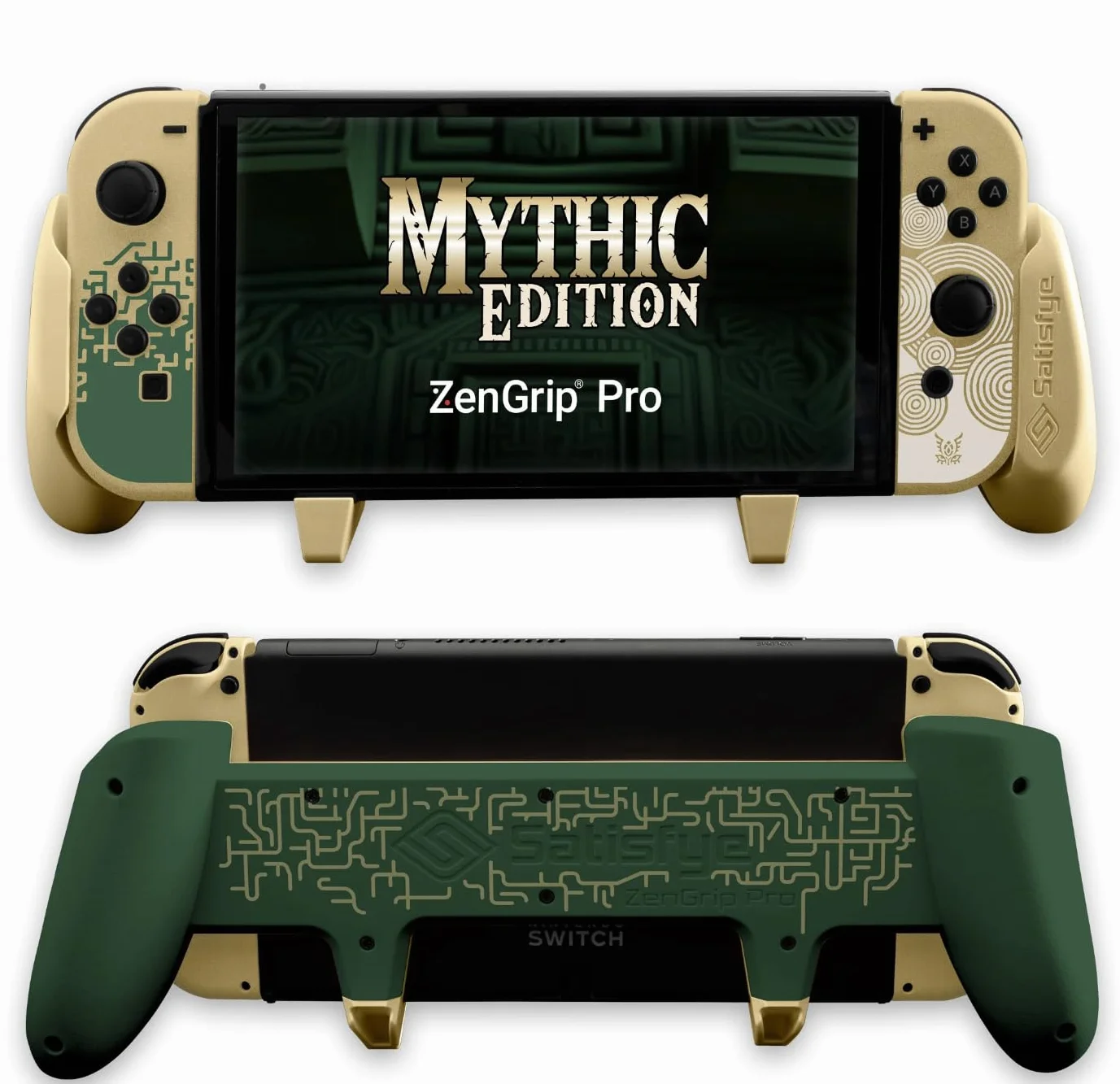 Satisfye - ZenGrip Pro Gen 3 OLED, uchwyt przełącznika kompatybilny z Nintendo Switch - wygodny i ergonomiczny uchwyt, Joy Con & Switch Control. #1 Akcesoria do przełączników zaprojektowane dla graczy