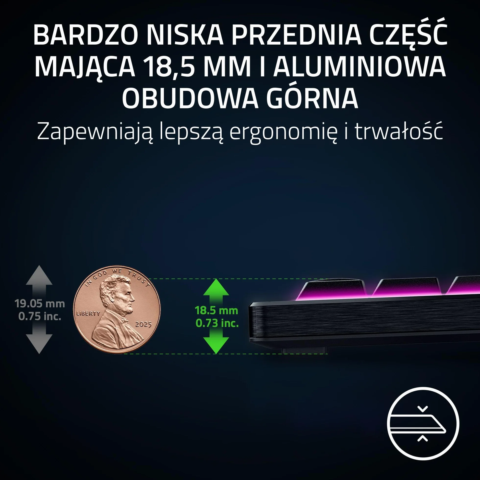 Razer BlackWidow V4 Tenkeyless HyperSpeed Low Profile bezprzewodowa klawiatura gamingowa z możliwością wymiany na gorąco pomarańczowe przełącznik Układ US