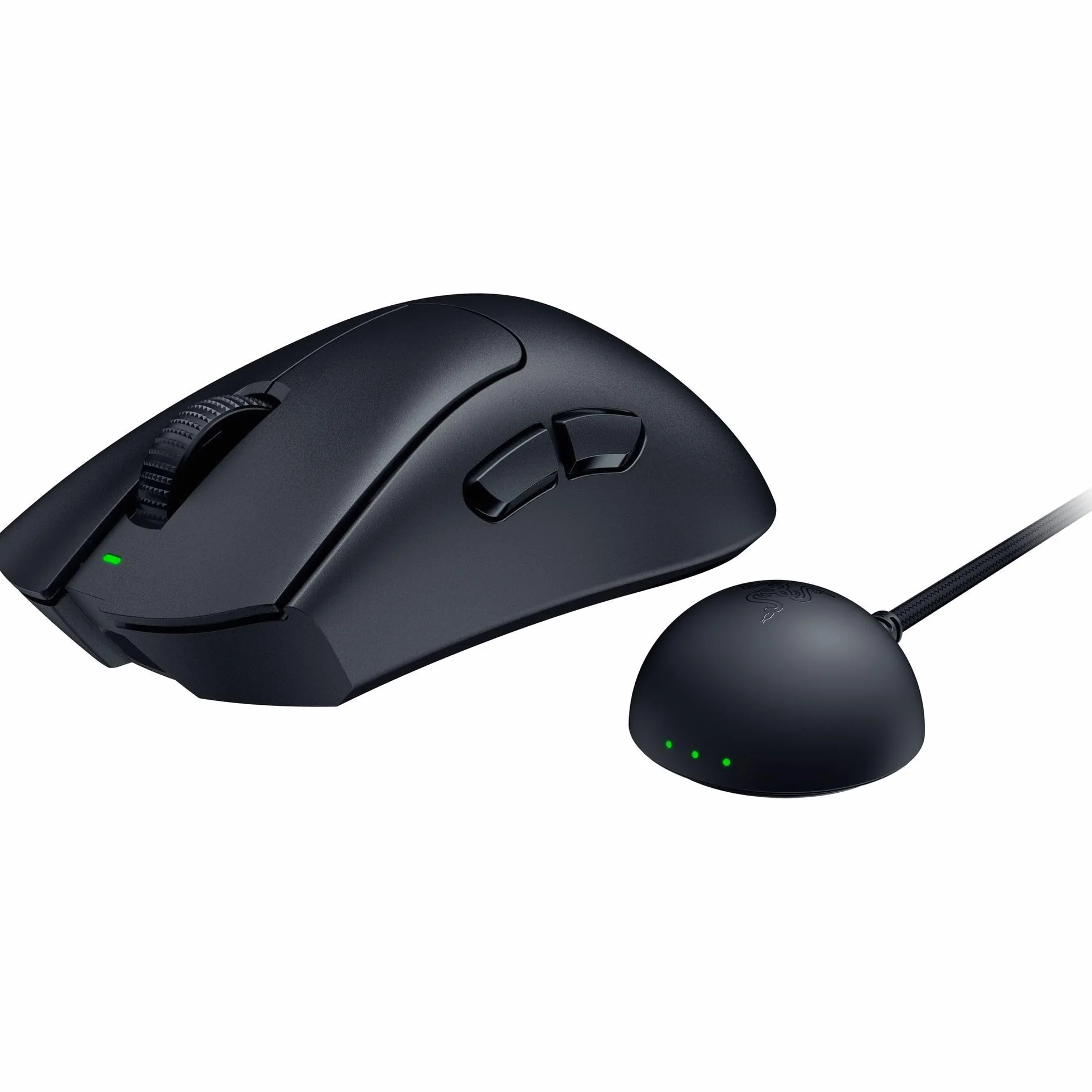 Razer DeathAdder V4 Pro - ultralekka bezprzewodowa ergonomiczna mysz sportowa - 56 g - 2,4 GHz Hyperspeed - czujnik Focus Pro 45K - 8K Hz Polling - przełączniki optyczne Gen-4 - PC/Mac | Czarny