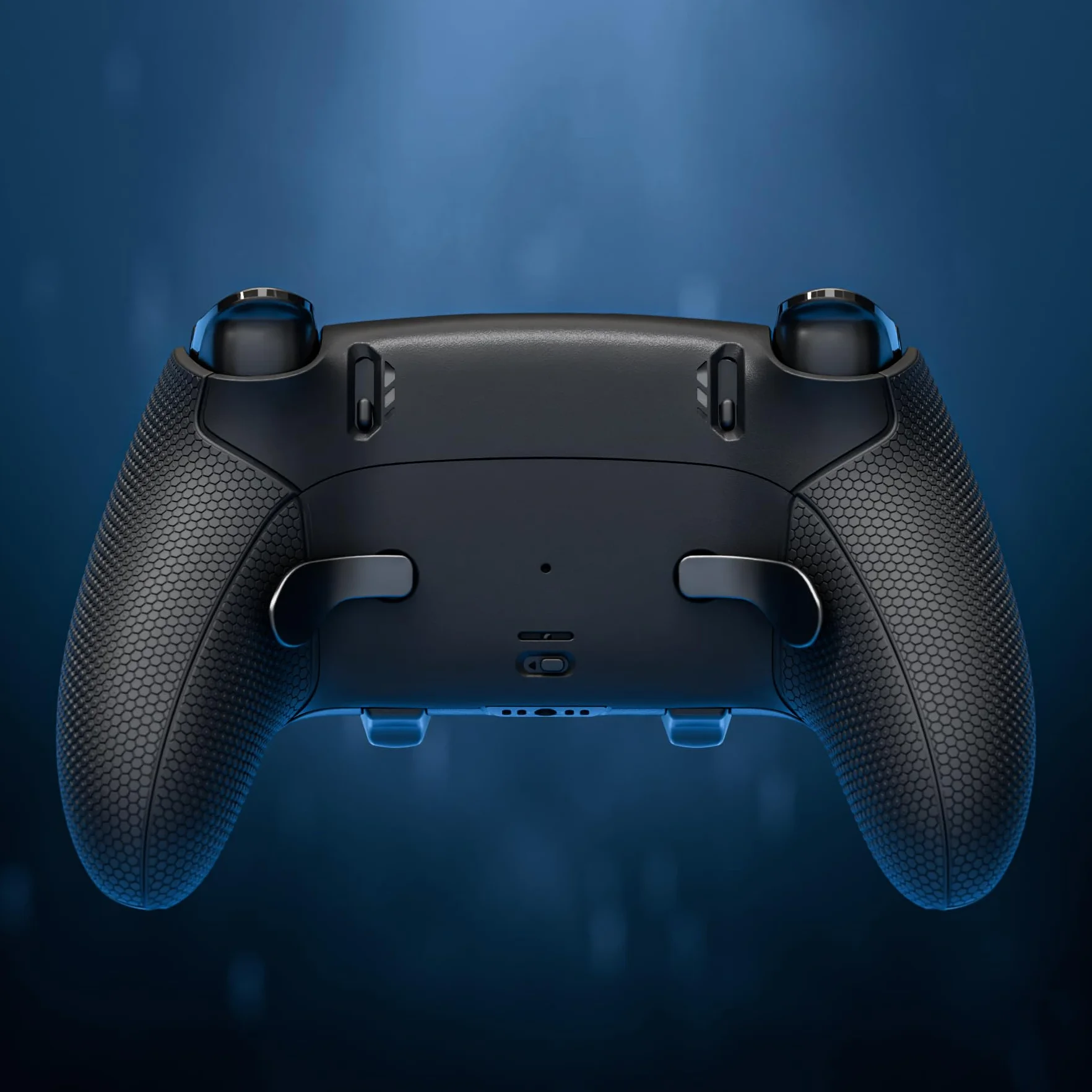 eXtremeRate Beyond-ARC Zestaw Dolnej Obudowy kompatybilny z ps5 Edge Controller z Gumowanym Uchwytem, Wymienna Przednia i Tylna Panele Shell dla ps5 Edge Controller–Czarny