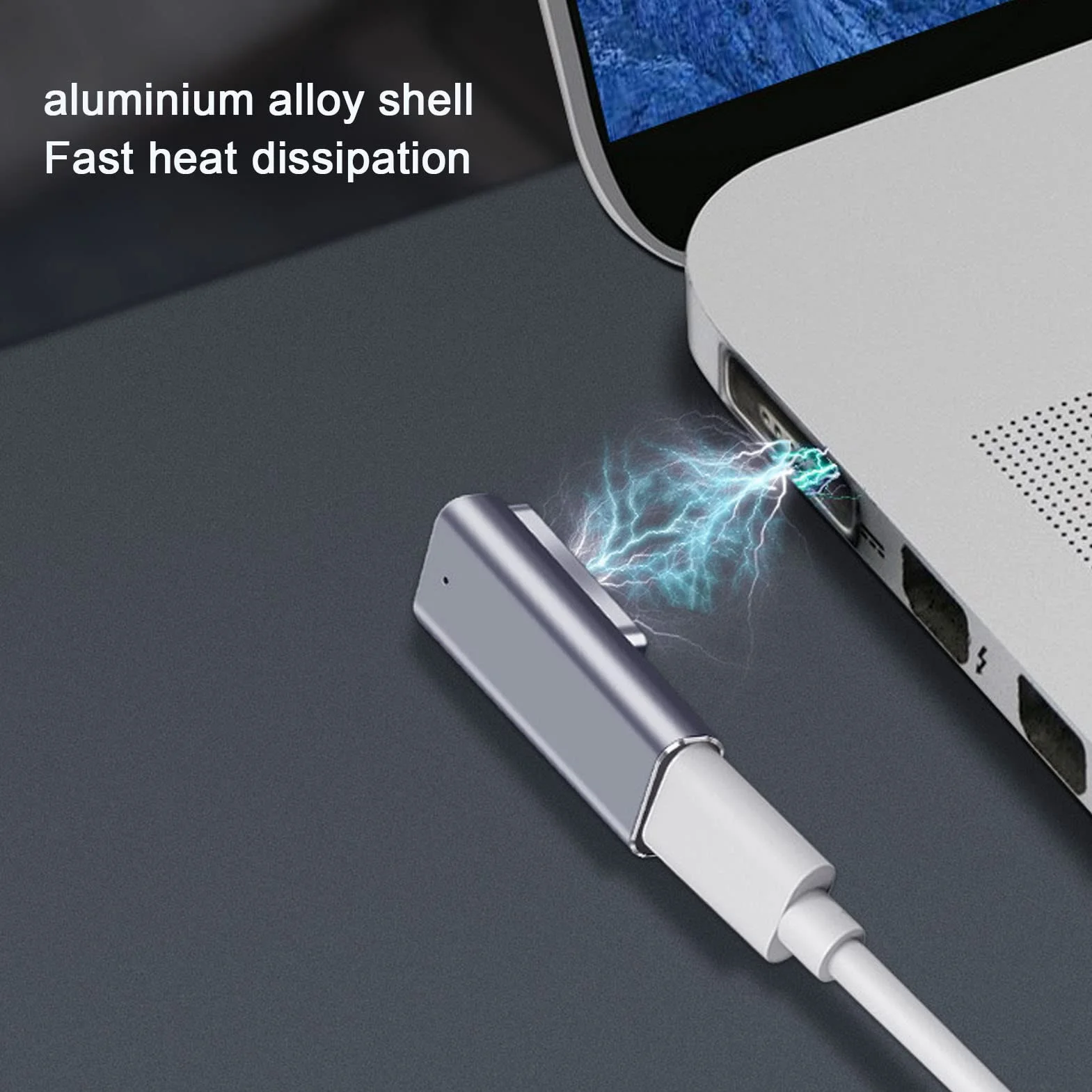 Adapter USB C na magnetyczny, szybkie ładowanie PD Maksymalnie 5A 18,5 do 20V Typ C do adaptera Magsafe Bezpieczny stabilny dla domu