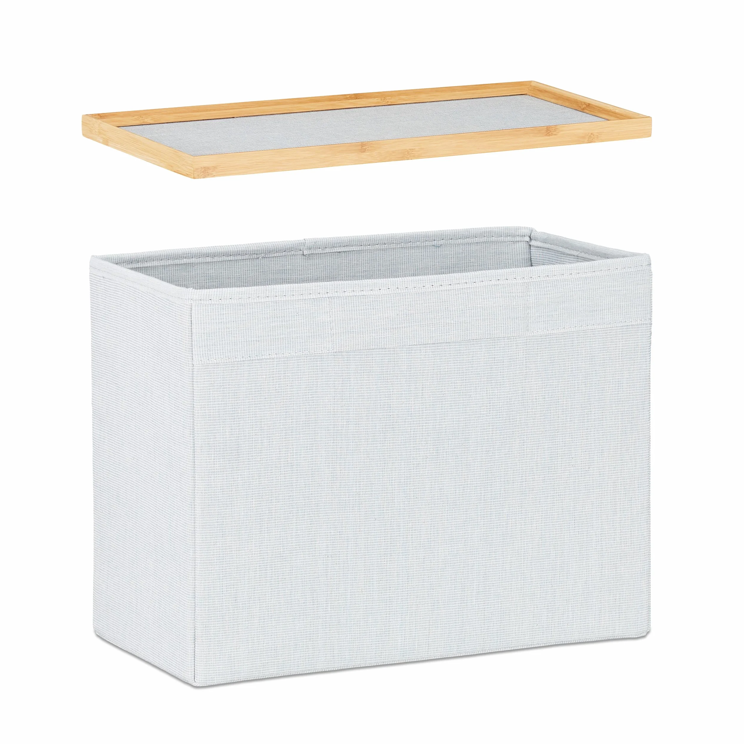 Hocker z bambusa z miejscem na przechowywanie, design, schmalny, idealny do garderoby, siedzisko, holzhocker, naturalny