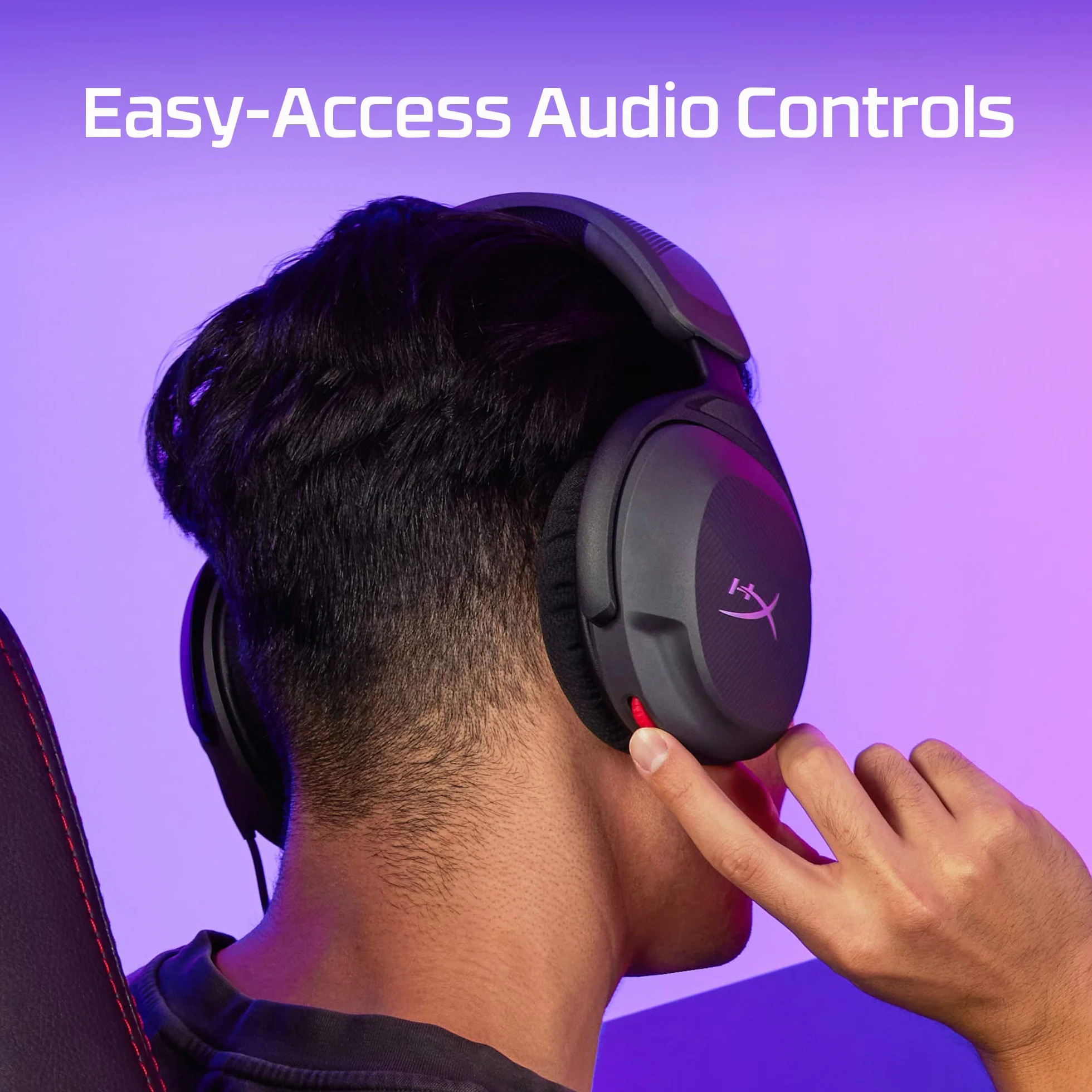 HYPERX Cloud Stinger 2-rdzeniowe lekkie słuchawki do gier komputerowych z obrotowym mikrofonem do wyciszenia z dźwiękiem słuchawki DTS: X przestrzenny dźwięk, sterowniki 40 mm