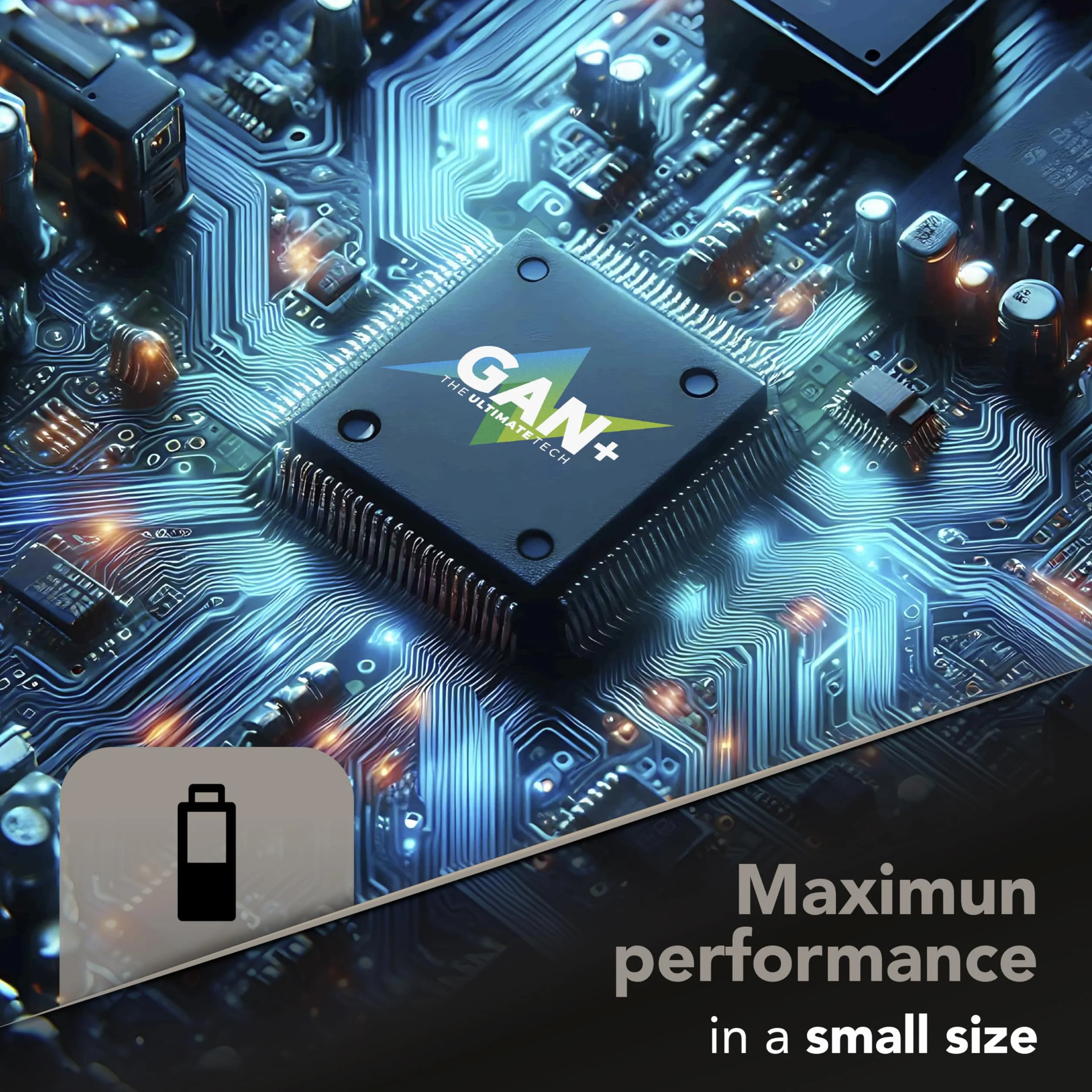 Cellularline | Multipower ładowarka Micro | Super Fast Charger 65 W z 3 portami USB-C z technologią Gan - kompatybilna ze smartfonem, iPhonem, tabletem, iPadem, laptopem i MacBookiem