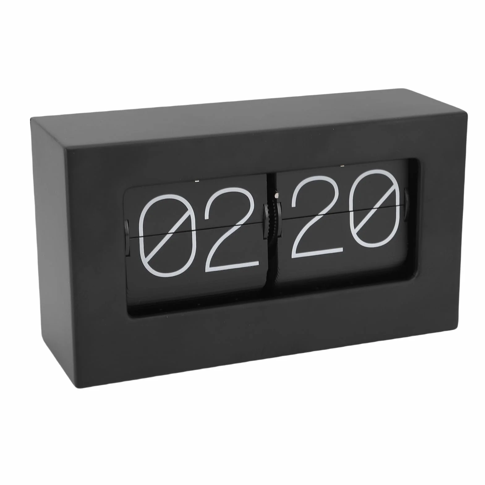 Greensen Retro Flip Clock z automatyczną zmianą Stron, Mechaniczny Zegarek Stołowy ze Stali Nierdzewnej do Domu i Biura, Elegancki i Praktyczny