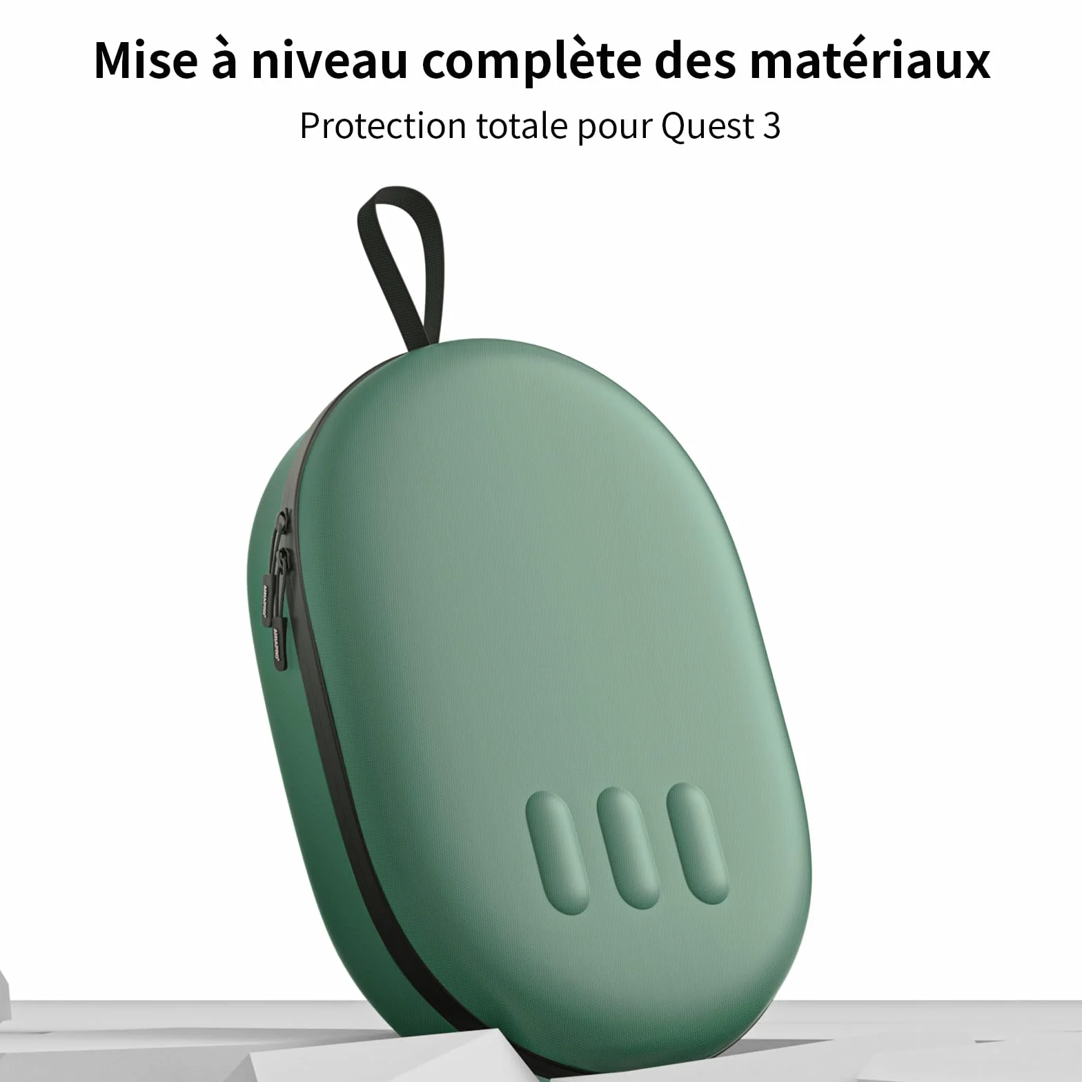 Torba do Meta Quest 3S/3, kompatybilna z Battery Elite Strap, kontrolerami i innymi akcesoriami, twarde etui z doskonałą ochroną podczas podróży, zielony, Stylowy