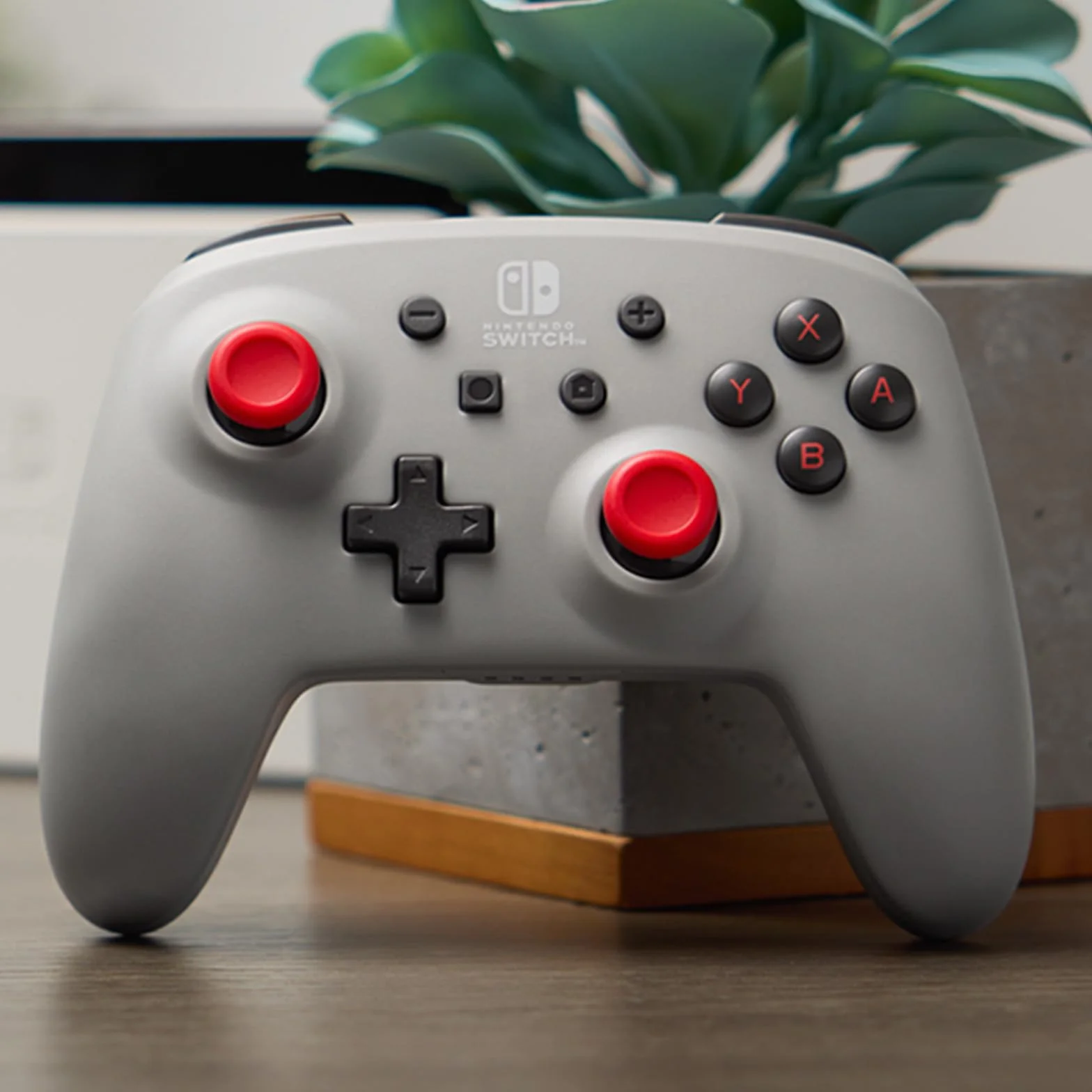 Kontroler bezprzewodowy PowerA do Nintendo Switch - Szary Retro, Switch - model OLED, Switch Lite, Gamepad, kontroler do gier, kontroler Bluetooth, sterowanie ruchem, oficjalna licencja