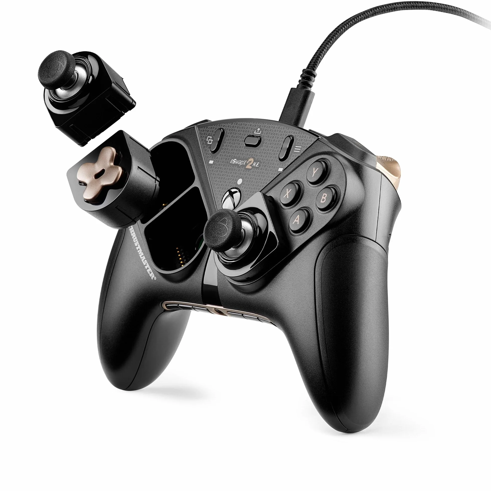 Thrustmaster ESWAP X2 H.E – Modułowy Gamepad do Gier E-sportowych z Zapobiegającymi Dryfowaniu Minidrążkami H.E.A.R.T. (Hall Effect) – Zgodny z Xbox Series X|S, Xbox One i PC