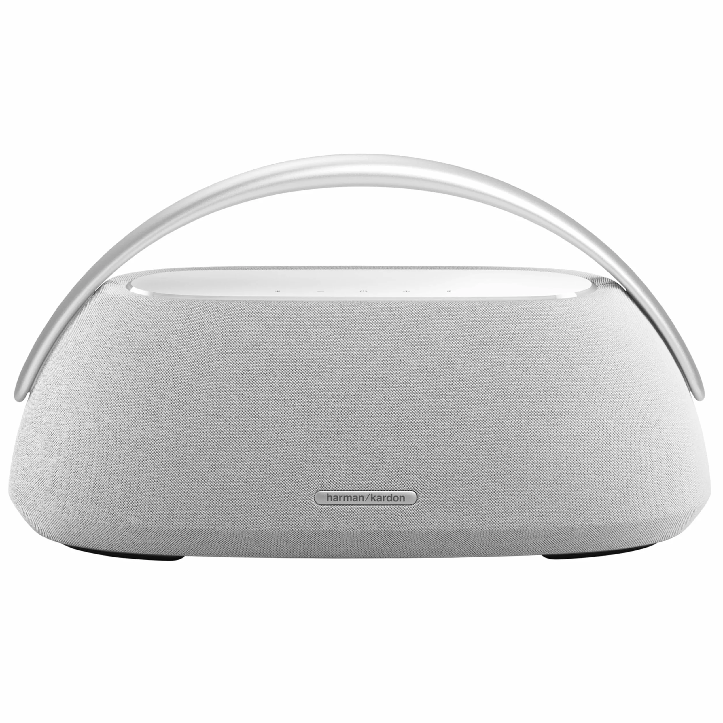 Harman Kardon Go+ Play 3 Bezprzewodowy Głośnik Bluetooth z Mikrofonem, USB, Wbudowanym Akumulatorem, 8h Odtwarzania i Dźwiękiem Stereo, Szary