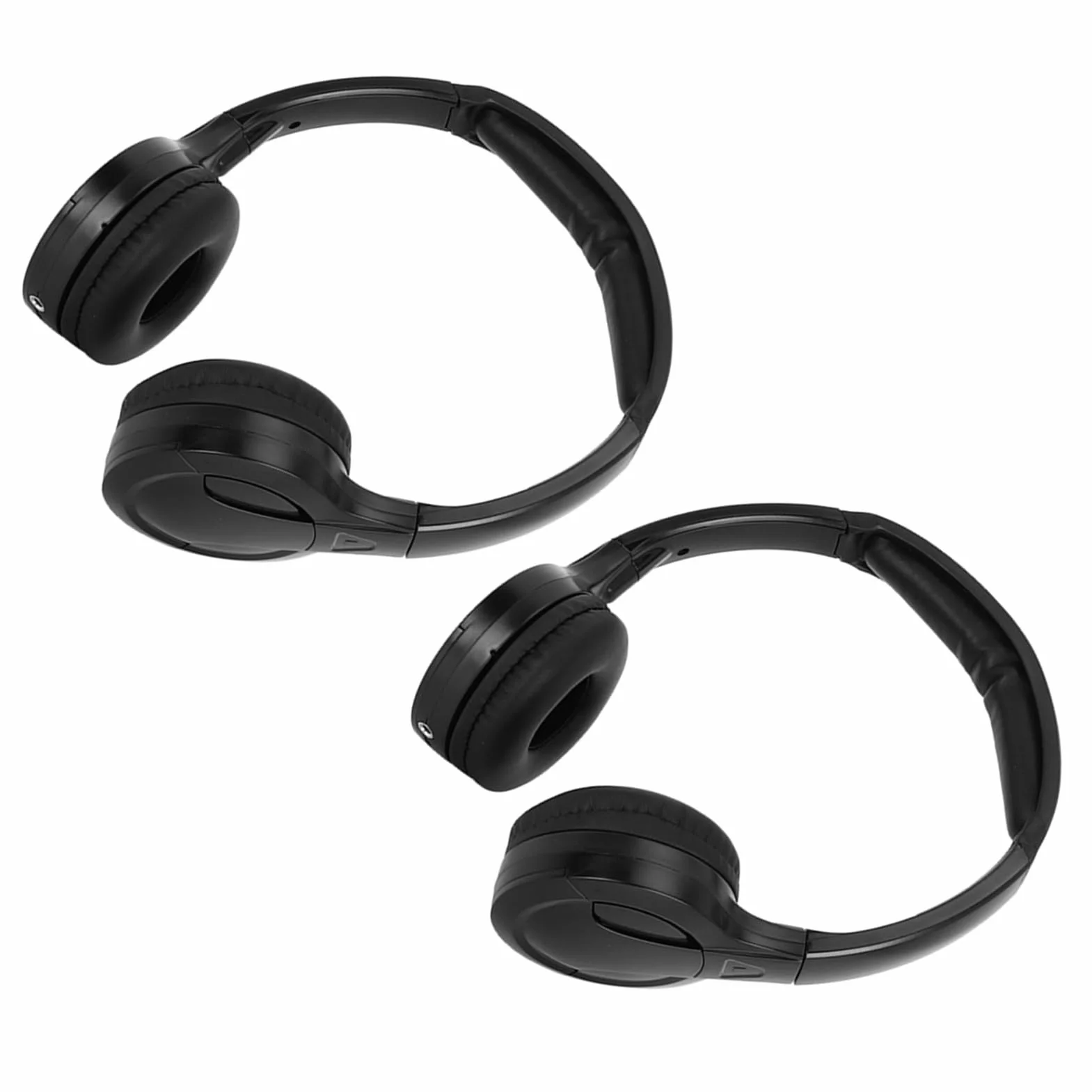 HEEPDD Słuchawki Samochodowe, Bezprzewodowy Zestaw Słuchawkowy Stereo na podczerwień, Wygodna, Ergonomiczna Konstrukcja, do Odtwarzaczy DVD w Zagłówkach Samochodowych