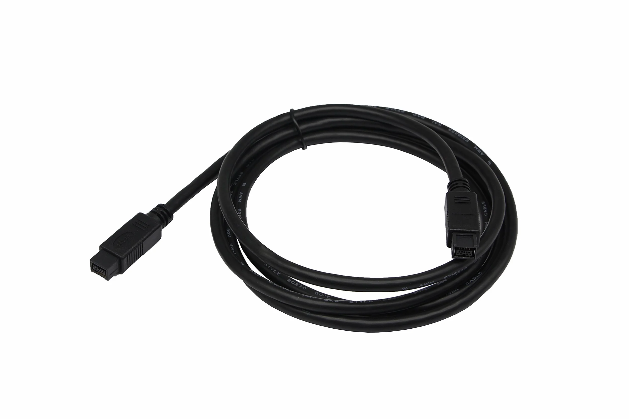 CERRXIAN 1,8 m FireWire 800 czarny kabel 9-pinowy na 9-pinowy - IEEE 1394B (dla komputerów Mac i PC)