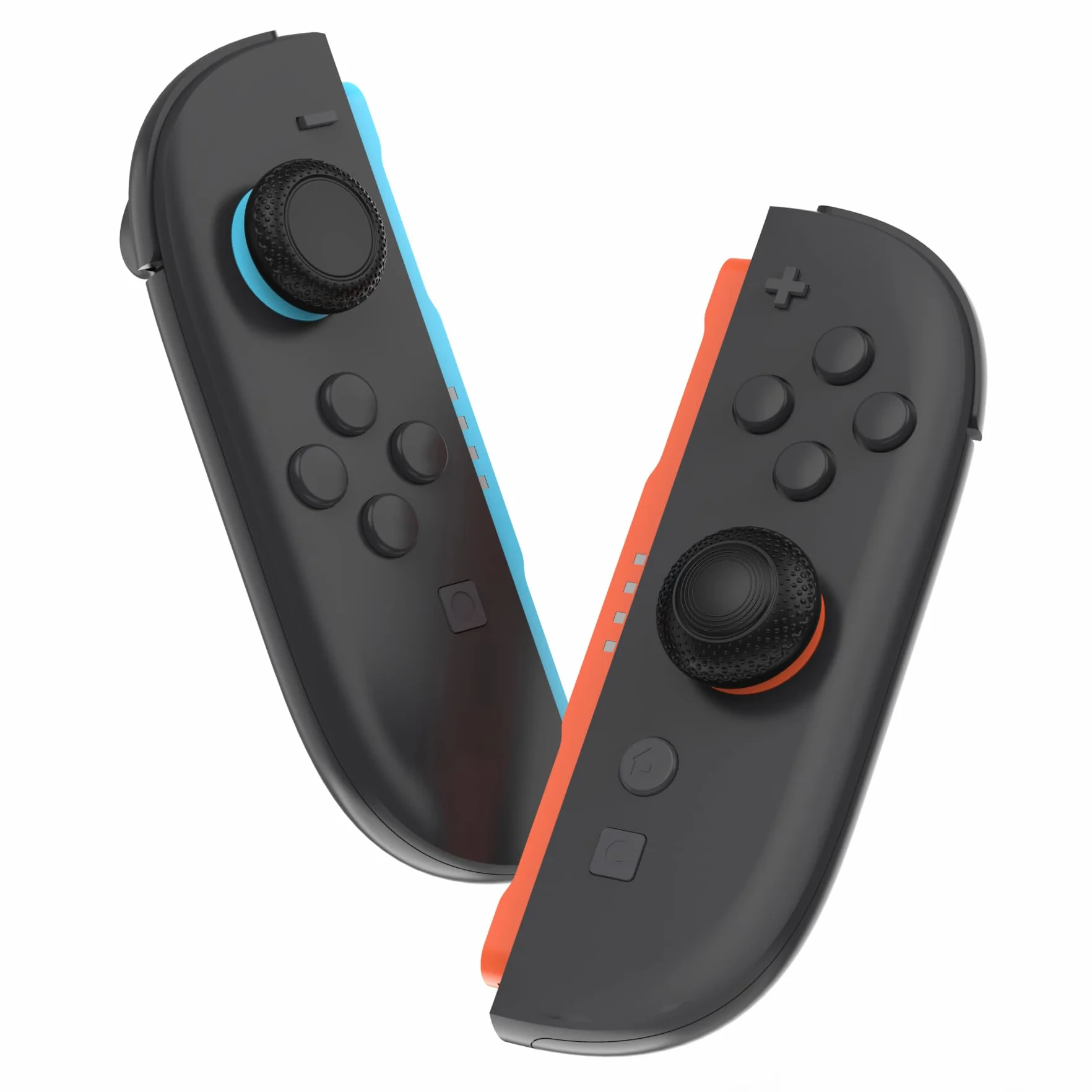PlayVital Nakładki Drążki Analogowe do Switch 2 Akcesoria do Joysticka,Osłony Drążków Analogowych do Switch 2 Joycon Zestaw Thumb Gripów - Czarny, 8 w 1 Pro