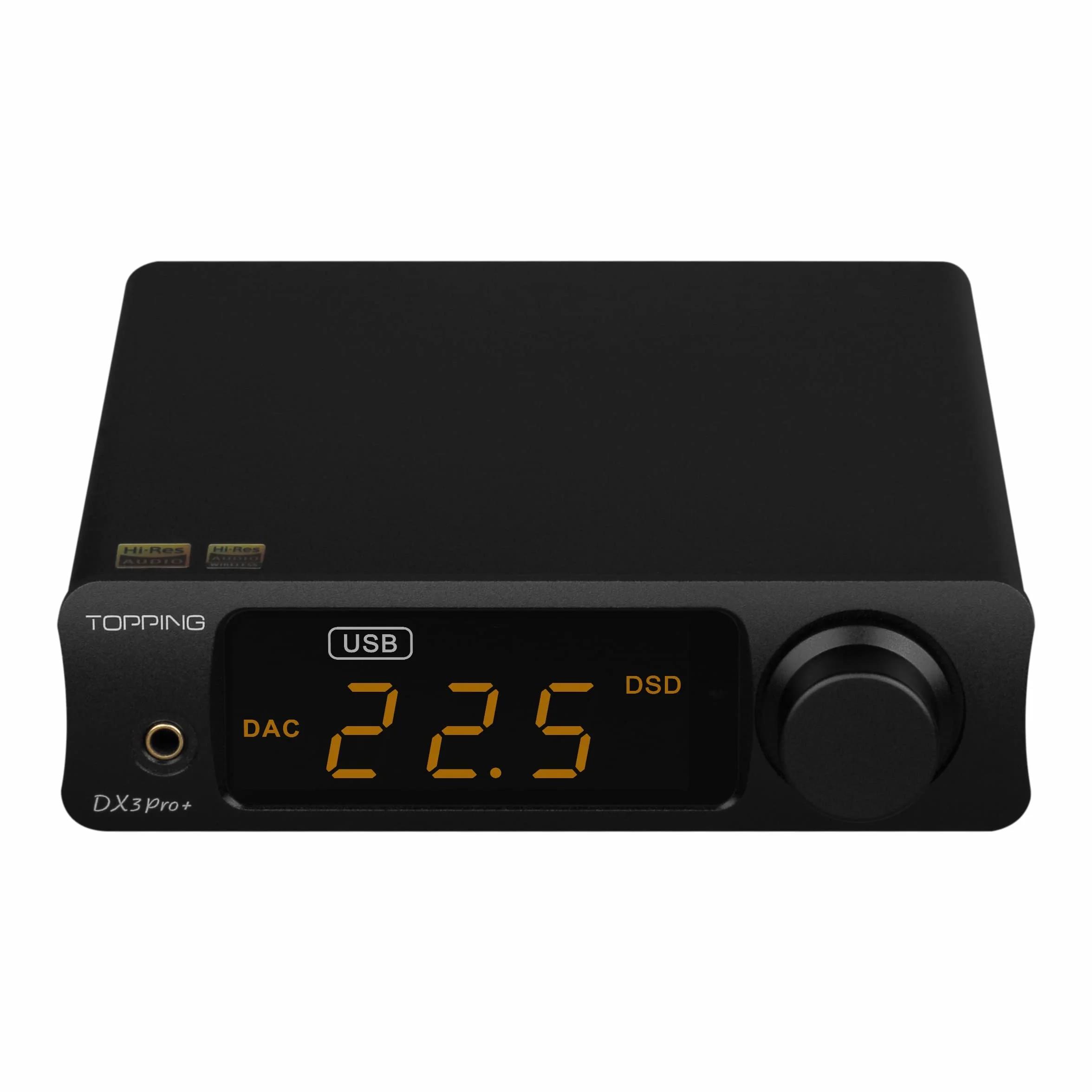 Topping DX3 Pro+ DAC ES9038Q2M NFCA Wzmacniacz słuchawkowy Bluetooth 5.0 (Czarny)