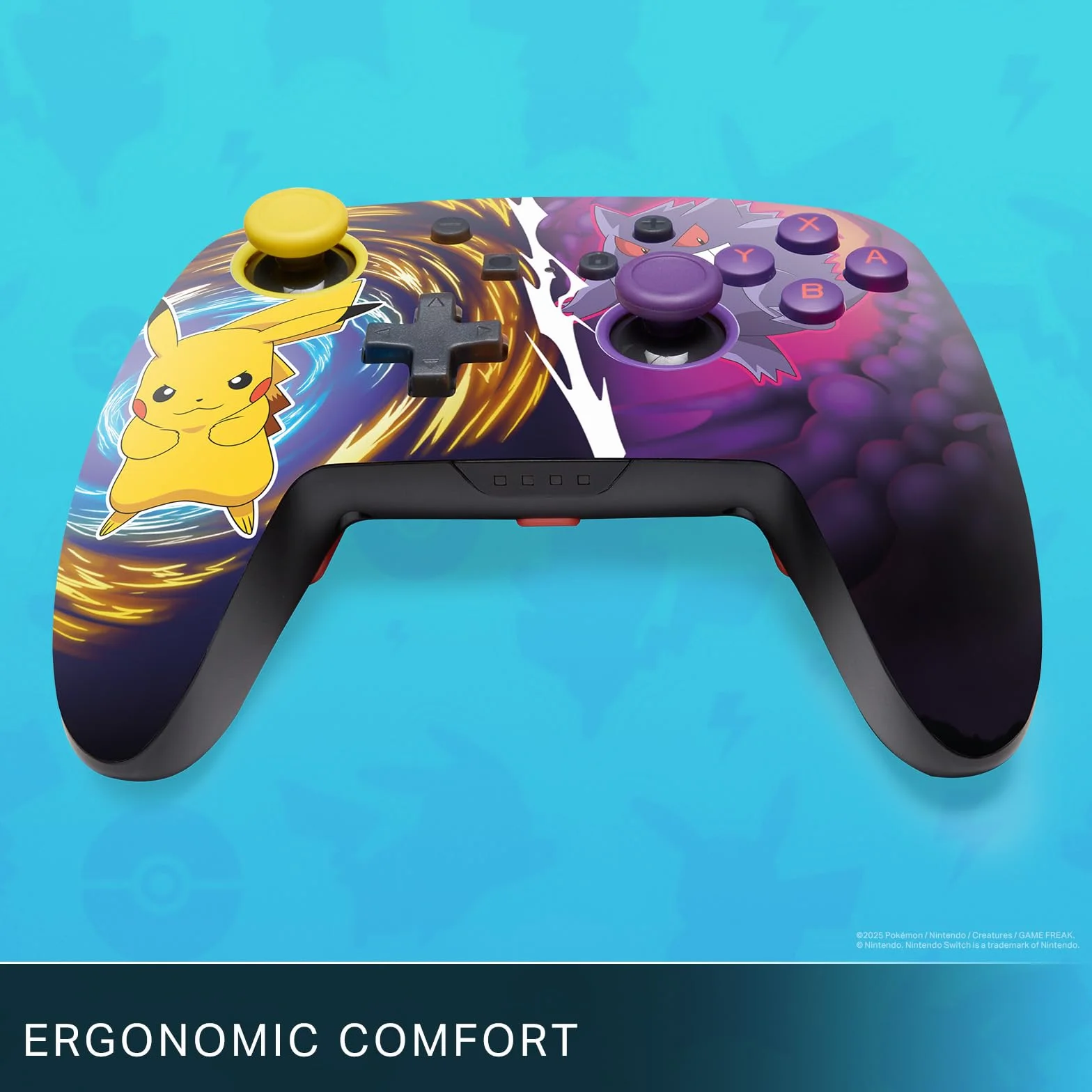 PowerA Enhanced Wireless Controller for Nintendo Switch Pikachu vs. Gengar