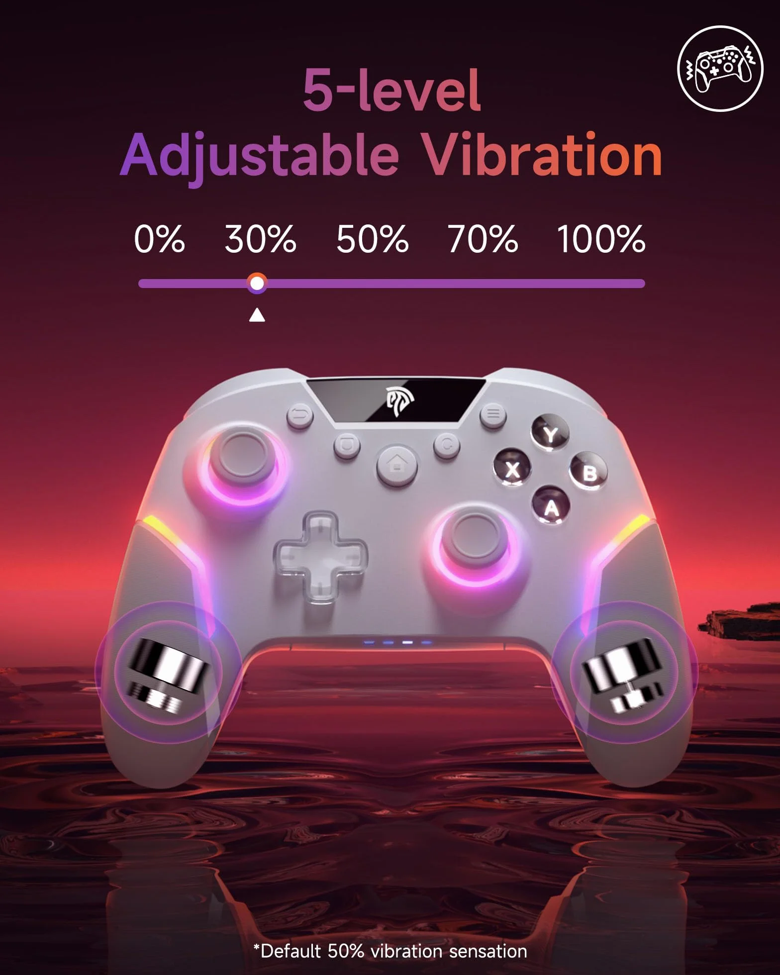 EasySMX X20 Bezprzewodowy Kontroler PC RGB Hall Joystick Trigger Bluetooth 1000mAh do PC/Switch/Android/iOS/Steam