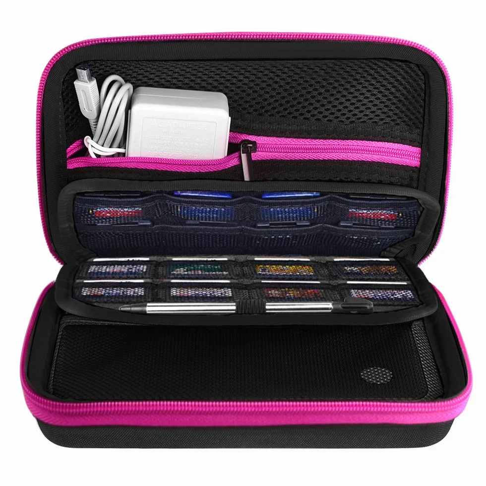 AUSTOR Twarda torba do przenoszenia do nowego 3DS XL - różowa, rose