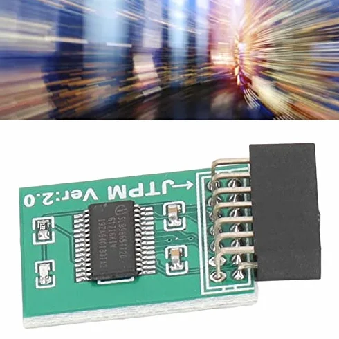 Dla Modułu MSI TPM 2.0 Silne Szyfrowanie 14-pinowy Interfejs LPC Płyta Modułu TPM na PC Win11 Zielony