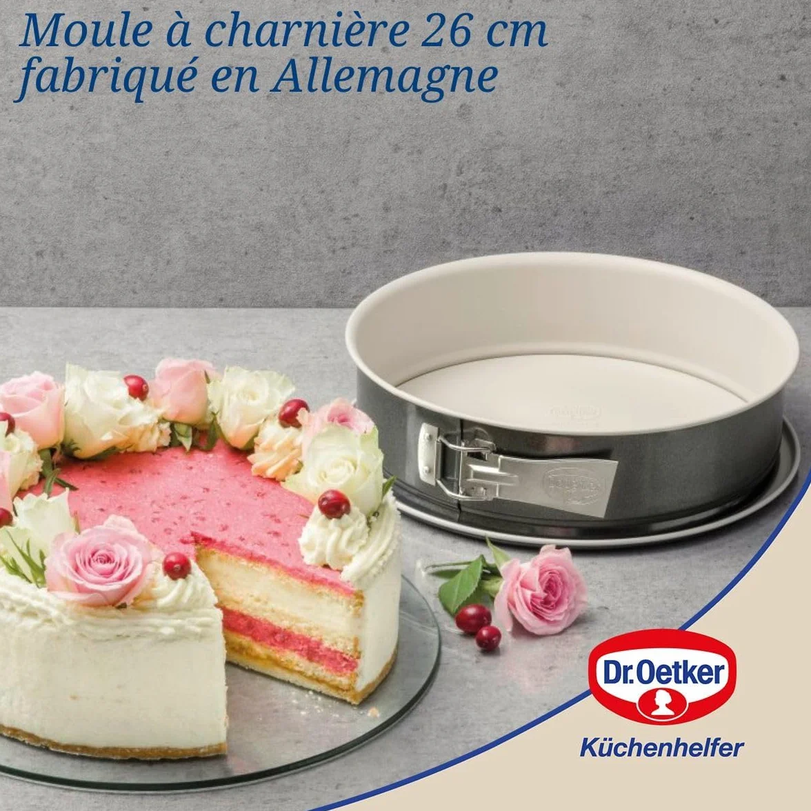Dr. Oetker Back-Trend Okrągła Tortownica z obrzeżem 26 cm
