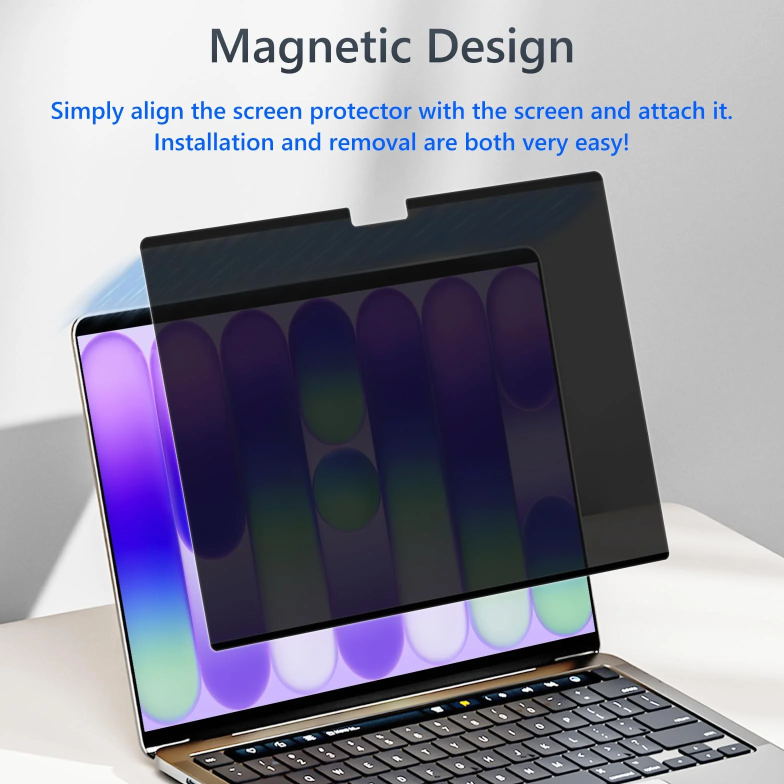 Magnetyczny filtr prywatności do MacBook Neo 13 cali A18 Pro 2026, ochrona przed oślepieniem, filtr niebieskiego światła, ochrona prywatności, folia maskująca MacBook Neo 13" A18 Pro