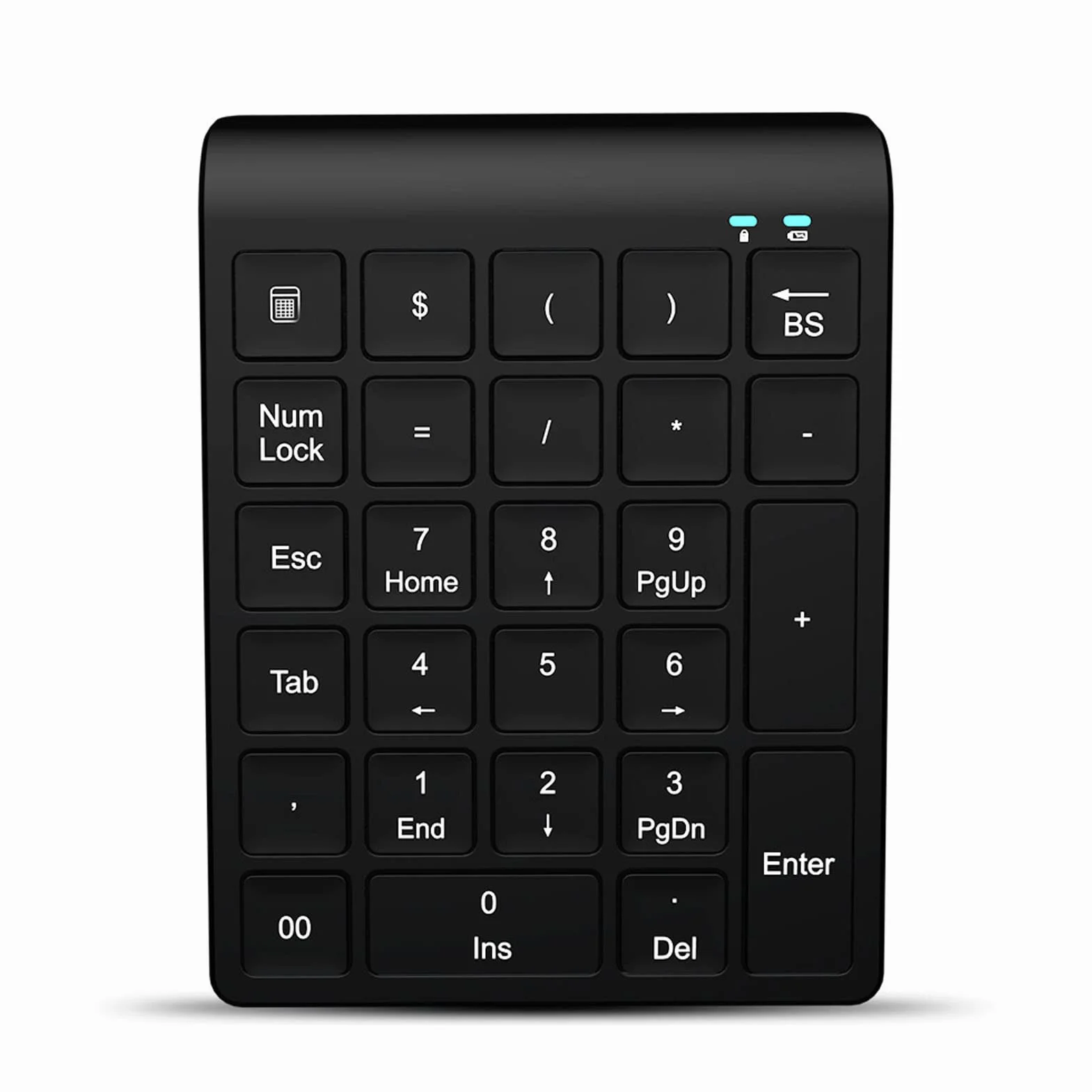 Bezprzewodowe Klawiatury Numeryczne, 27 Klawiszy Bluetooth Przenośny Numer Numpad Szybki Transfer Danych Automatyczna Klawiatura do Gier w Trybie Uśpienia Obsługa Klawiszy Skrótów do Laptopa Tablet