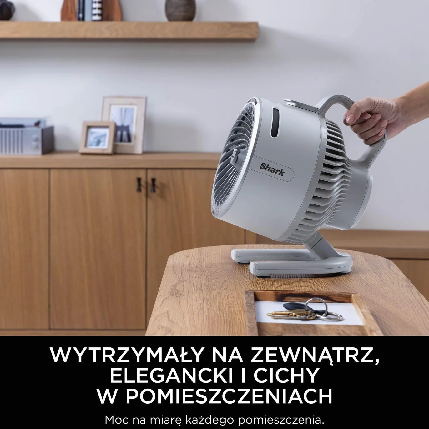 Shark FlexBreeze HydroGo – mocny wentylator przenośny z mgiełką, wewnątrz i na zewnątrz, cichy i trwały, przewodowy i bezprzewodowy, kompaktowy i lekki, 5 poziomów prędkości, Gołąb FA050EUDV