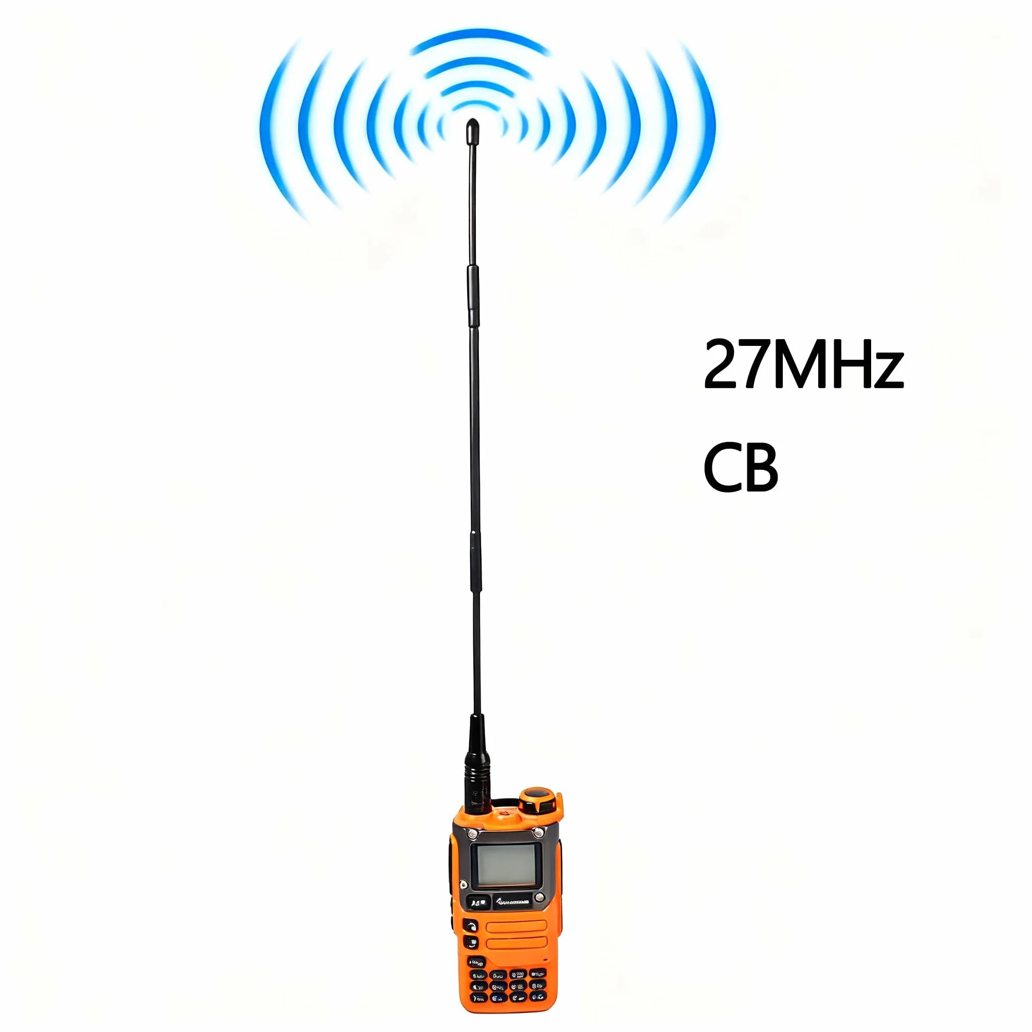 HYS Antena radiowa 27 MHz CB, kompatybilna z radtelem Quansheng UV-K5 UV-K6 TK-11 (5) 11(8), Sma-Female, antena kompatybilna z Radtel RT-880 RT880G RT-920, 42 cm