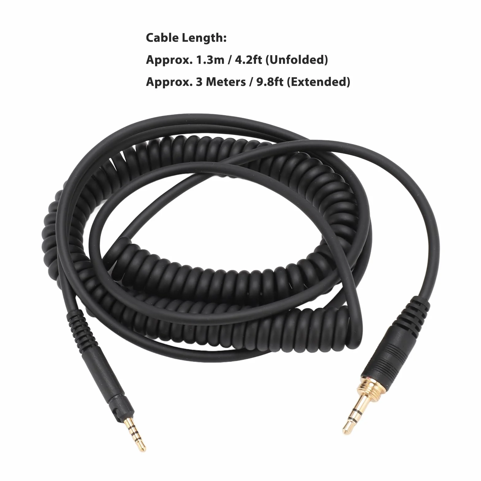 Zwinięty Kabel Audio do Słuchawek HD598 HD598Cs, 2,5 Mm do 3,5 Mm 6,35 Mm z wtyczką męską Kabel Aux do Słuchawek HD599 HD569 HD579 HD558 HD518, od 4 Stóp do