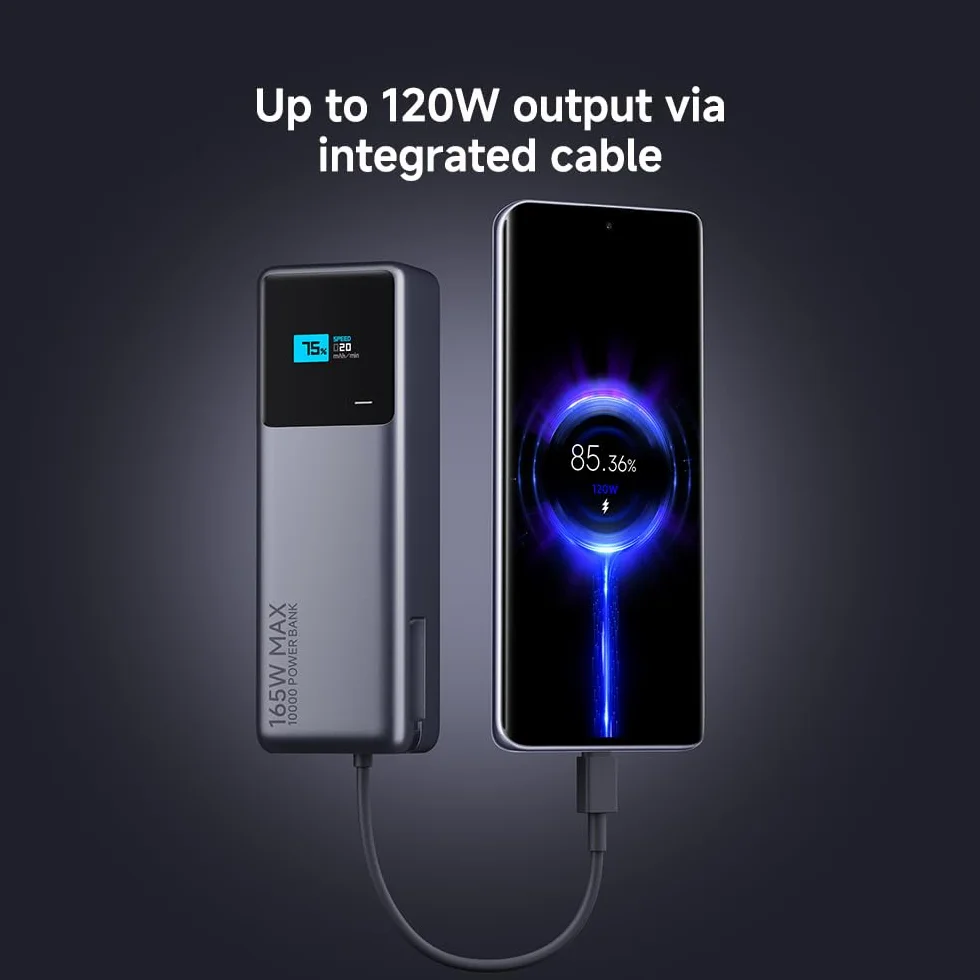 Xiaomi 165 W strömbank 10 000 mAh (integrerad kabel)