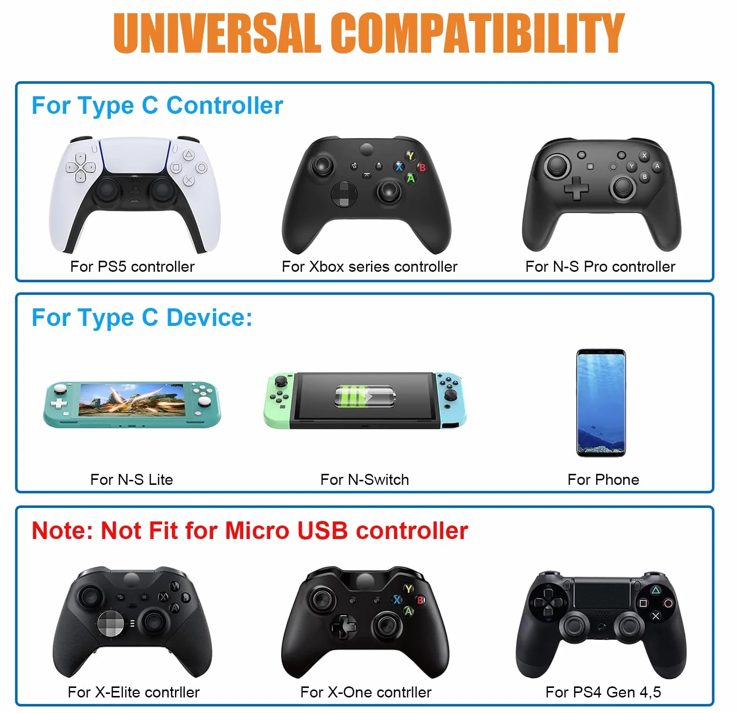 Kabel do ładowania PS5, 3 m, 2 sztuki, USB A na USB C, nylonowy kabel do szybkiego ładowania do kontrolera Playstation 5/Sony PS5 Dualsense, Nintendo Switch, Switch Pro, kabel do transmisji danych, 3