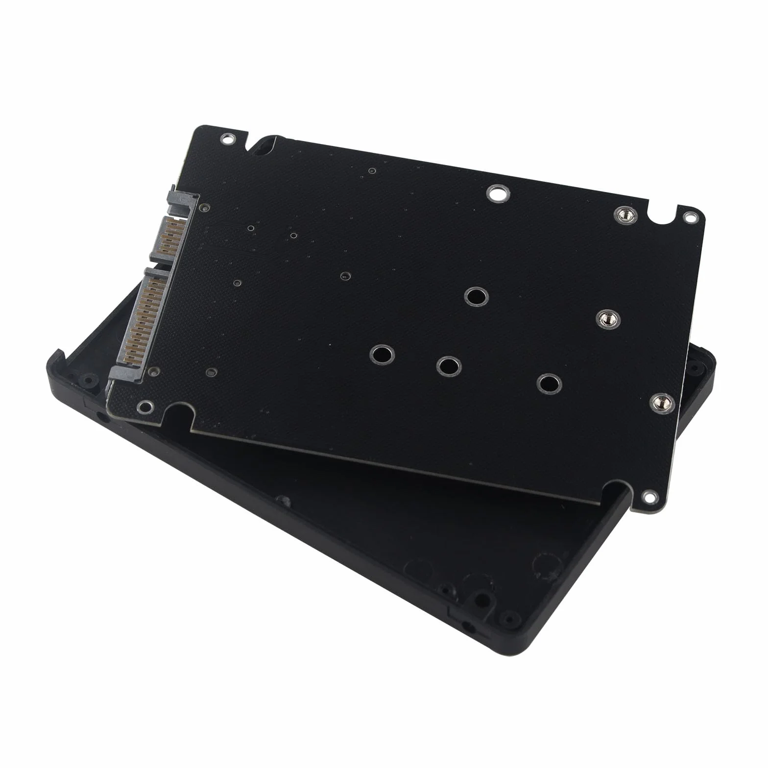 M.2 NGFF mSATA SSD do SATA 3 adapter dysku twardego 2 w 1 - płyta o grubości 7 mm 2,5 cala z uchwytem na klucze B i M 22 piny