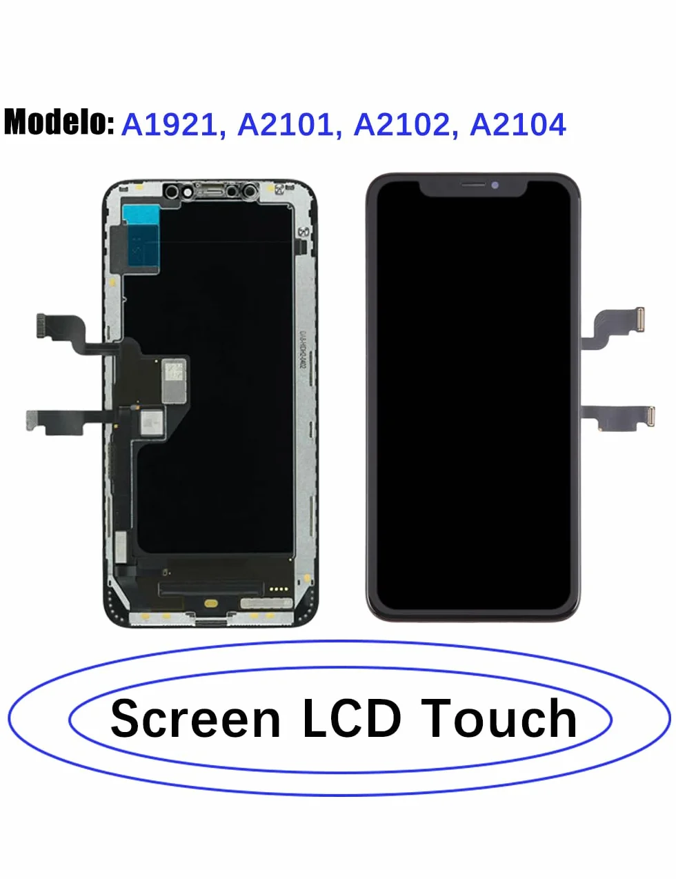 Wyświetlacz do iPhone XS Max LCD zamiennik ekranu FHD ekran dotykowy 3D Touch Face ID Digitizer ramka montażowa, wodoodporna adhesive, zestawy naprawcze