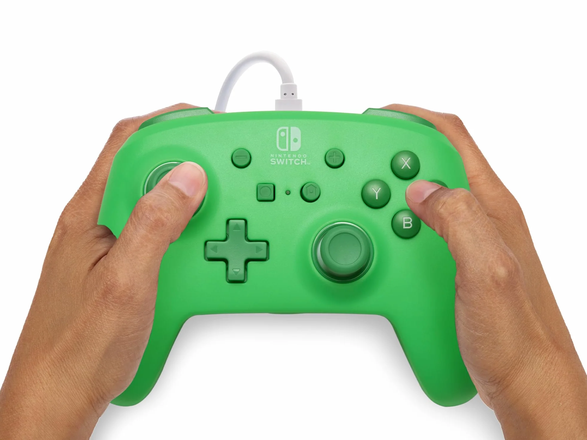 Ulepszony kontroler przewodowy PowerA do konsoli Nintendo Switch - Morski, gamepad, kontroler do gier, kontroler przewodowy, oficjalnie licencjonowany