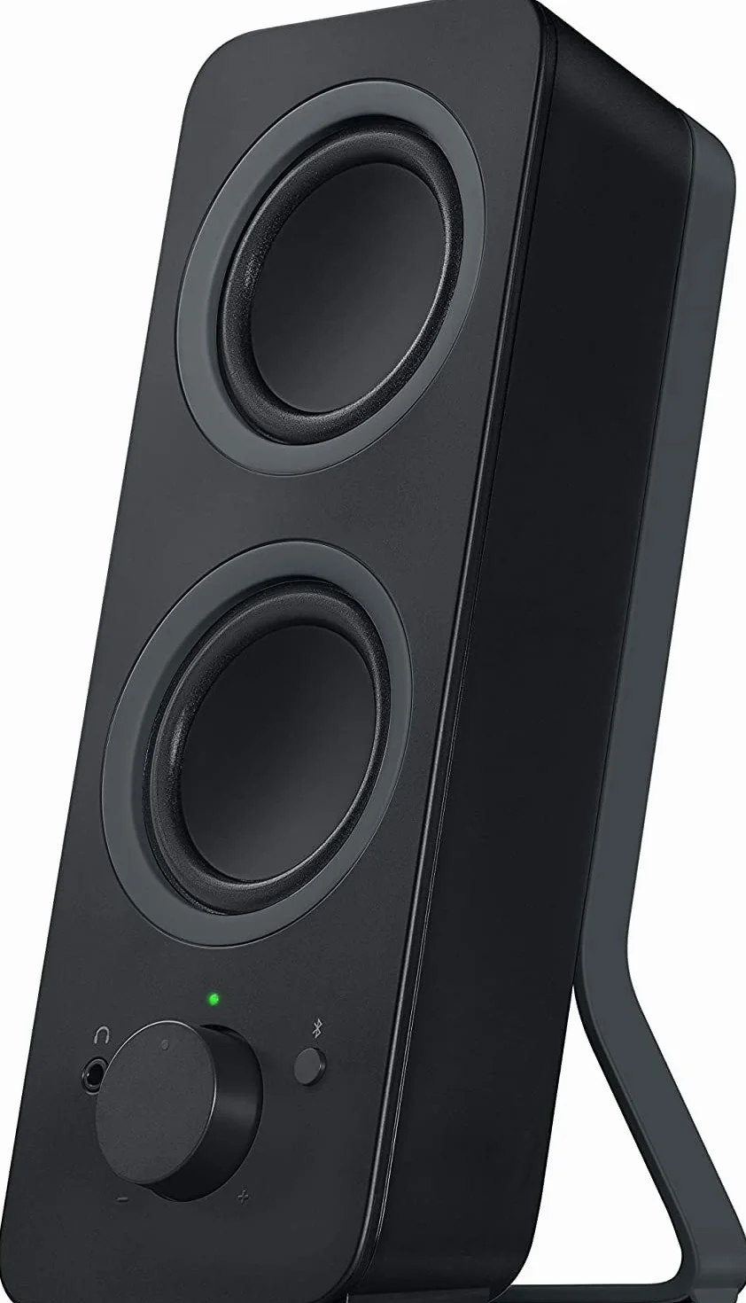 Logitech Z207 System głośników Bluetooth do komputera, dźwięk stereo, moc 10 W, wejście audio 3,5 mm, wiele urządzeń, gniazdo słuchawkowe UE/FR, komputer/TV/smartfon/tablet - Czarny