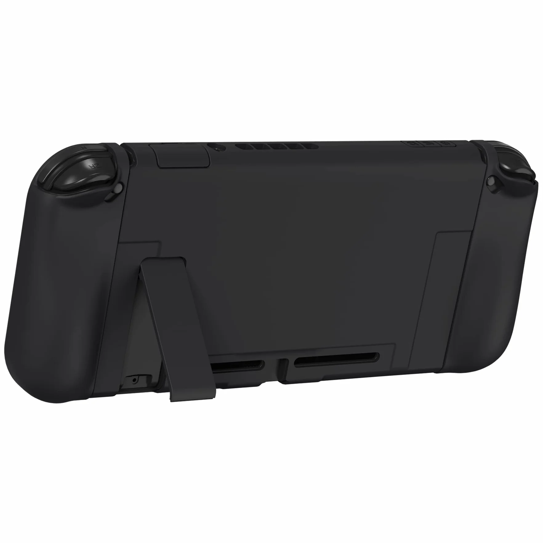 PlayVital UPGRADED Ergonomiczny Etui Ochronny na Konsolę do Switch,NS Odpinany Hard Case Futerał Ochronny do Switch Joycon,Obudowa do Switch-Czarny