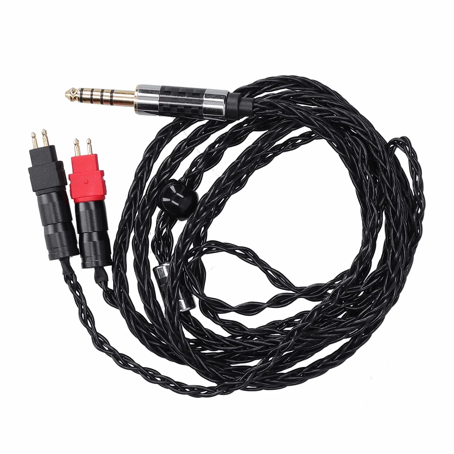 Hd600 nauszniki zrównoważony kabel 4,4 mm metalowa podwójna igła 8 rdzeń Occ Srebrny platerowany dla Hd600 Hd580