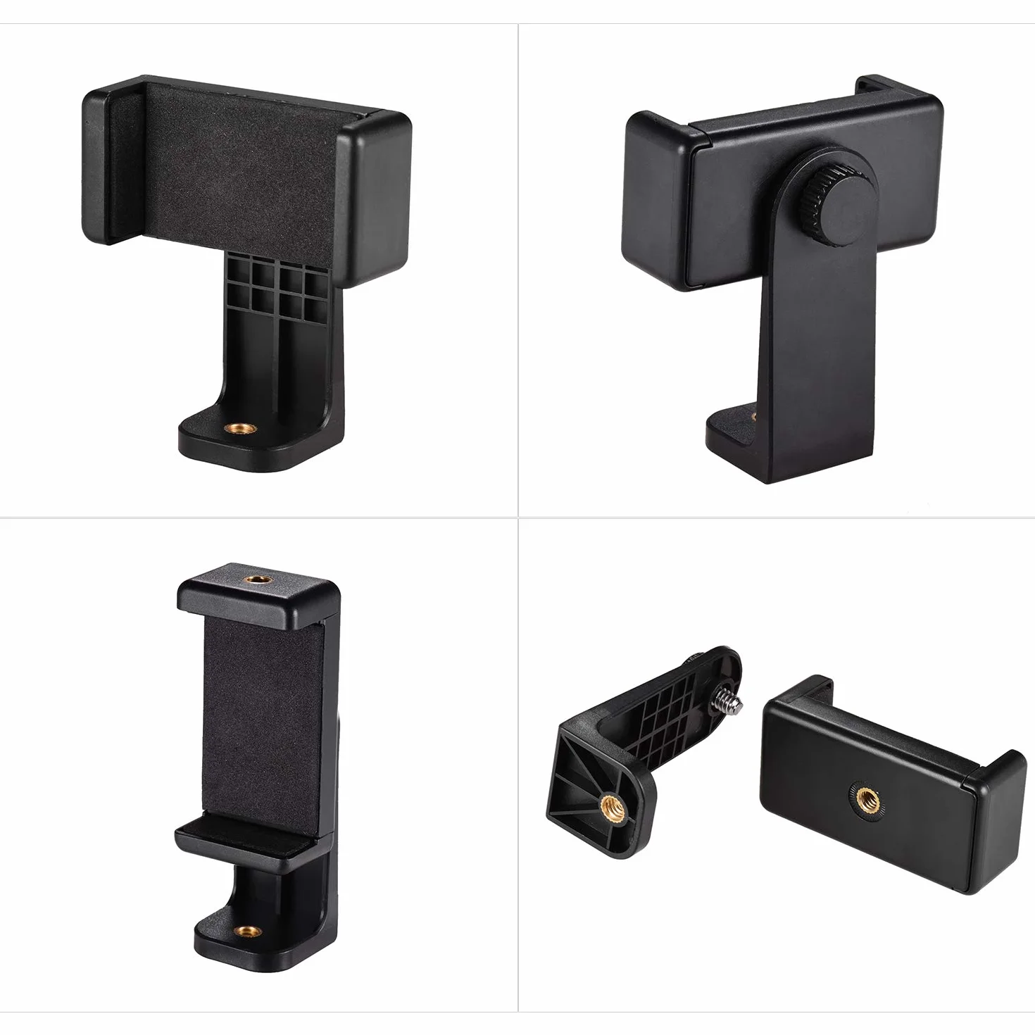 Adapter do Statywu do Telefonu Komórkowego, Uchwyt Obrotowy 360° Uchwyt Zaciskowy do Smartfona Uchwyt Zaciskowy do Telefonu Komórkowego, Zakres Mocowania 5,8–8,5 Cm