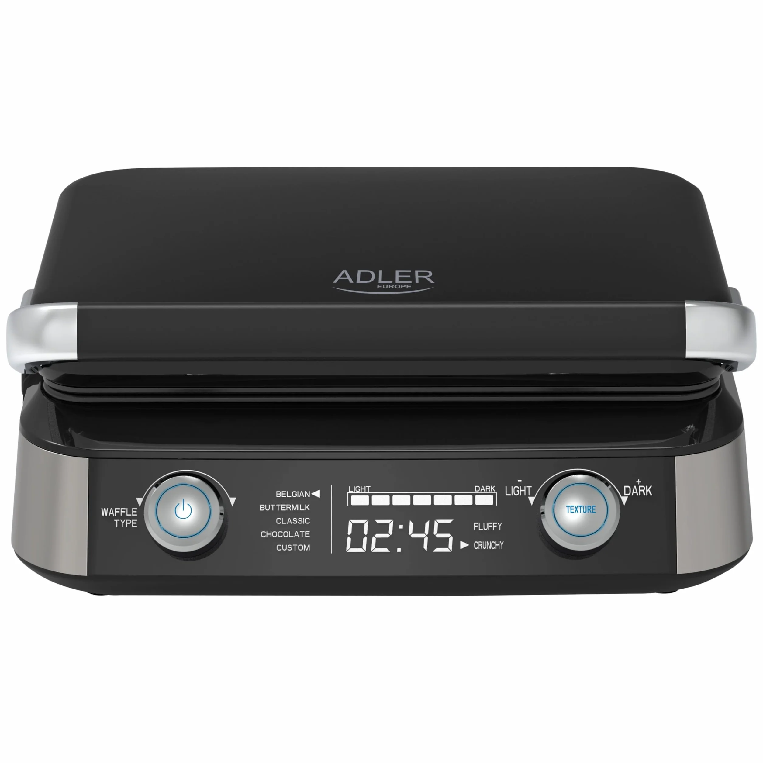 ADLER EUROPE Gofrownica 1600W 5 Programów Wyświetlacz LED