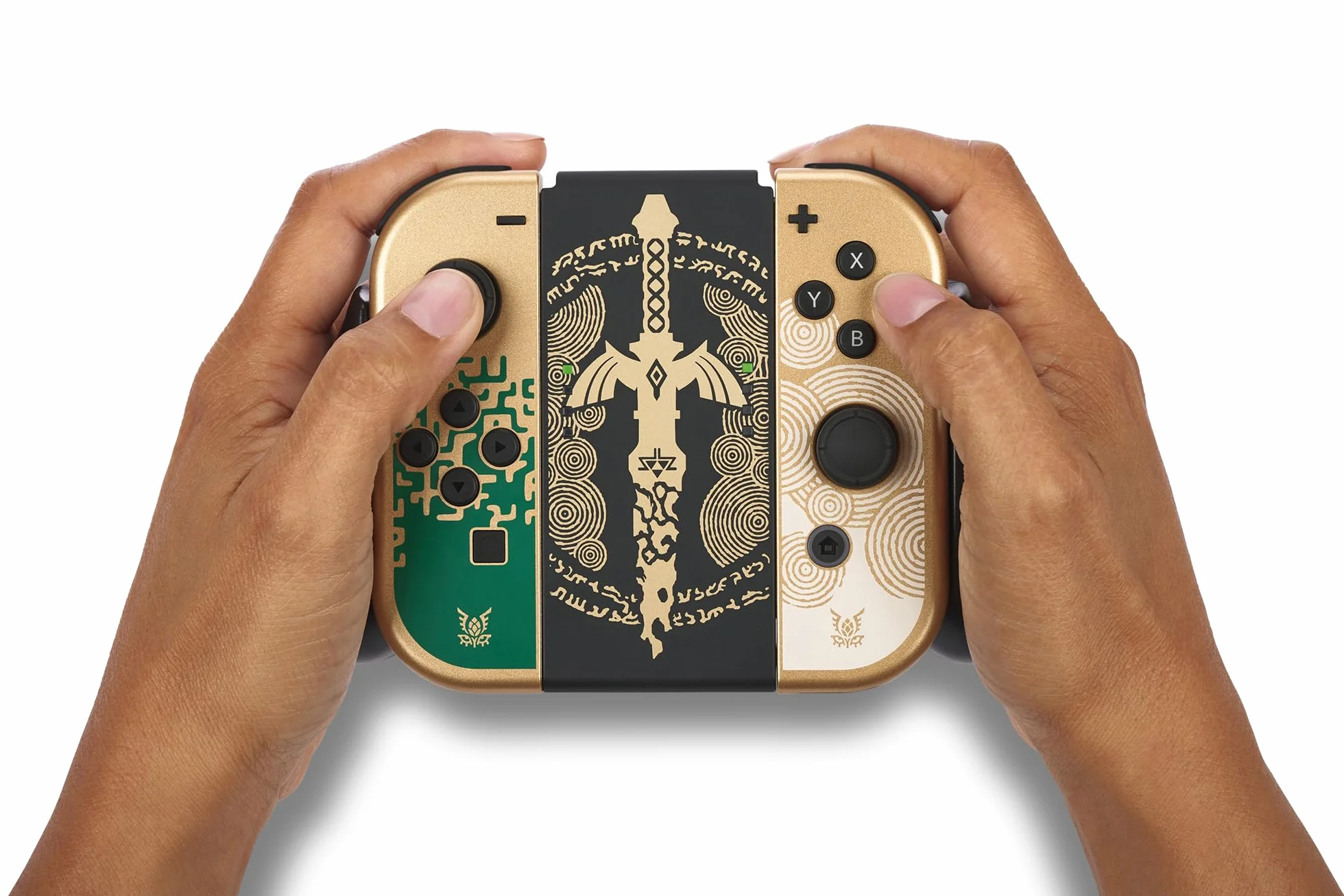 Wygodny uchwyt Joy-Con PowerA do konsoli Nintendo Switch - Zniszczony Master Sword
