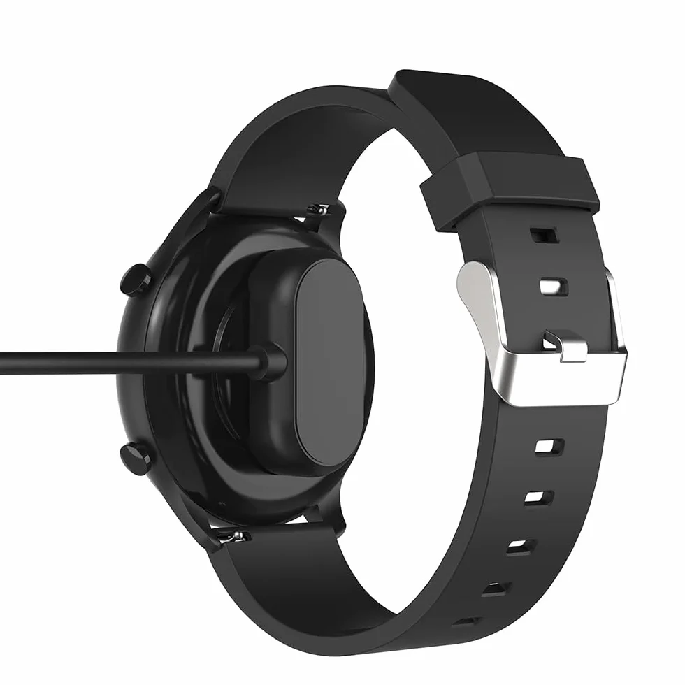 Kabel do ładowania kompatybilny z Amazfit GTR 3/3 Pro/GTS 3 - 100 cm wytrzymały ABS USB Charger zastępczy do Amazfit GTR 3/3 Pro/GTS 3 - akcesoria do smartwatcha (czarny)